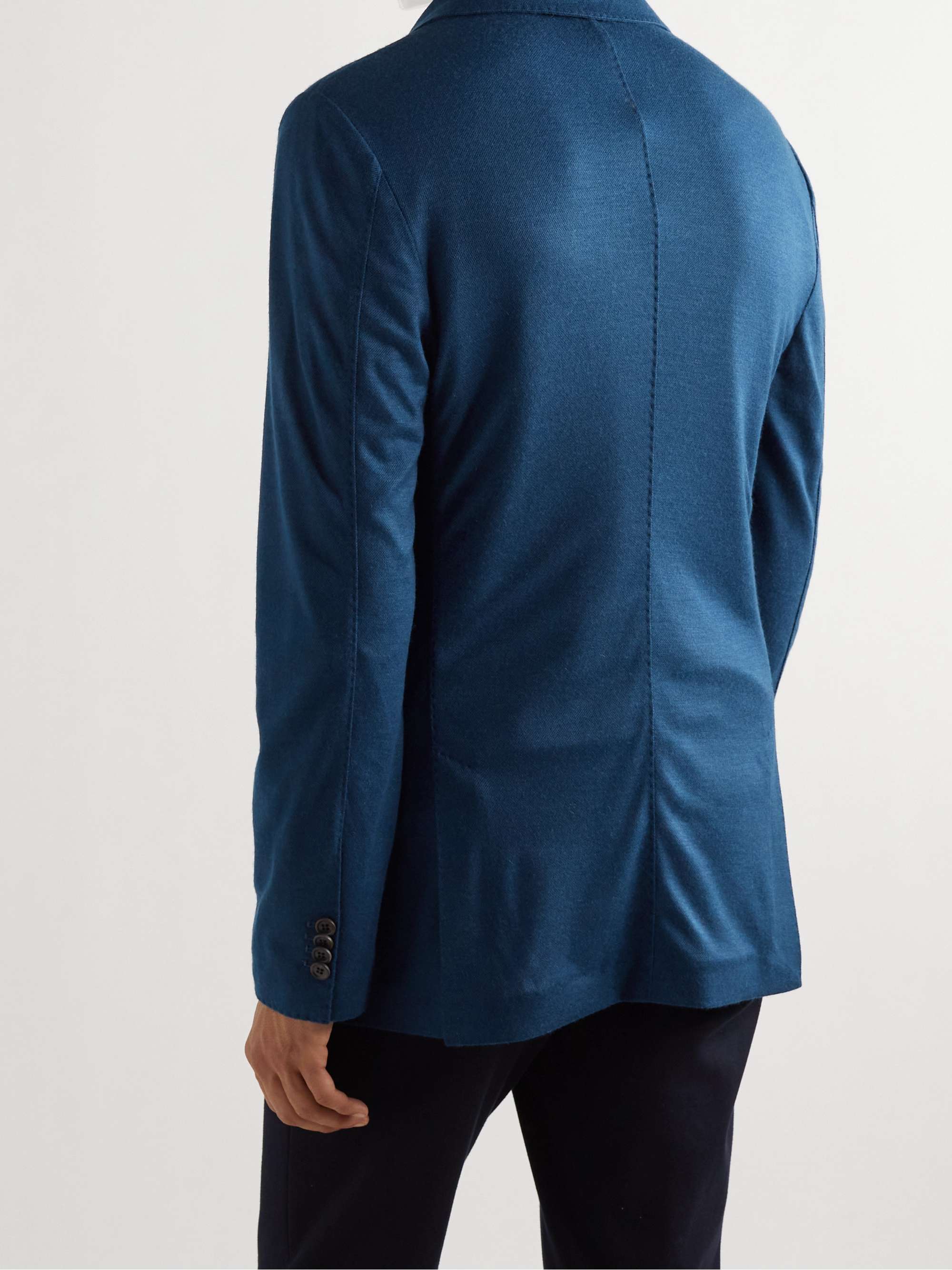 LORO PIANA Unstructured Cashmere-Piqué Blazer
