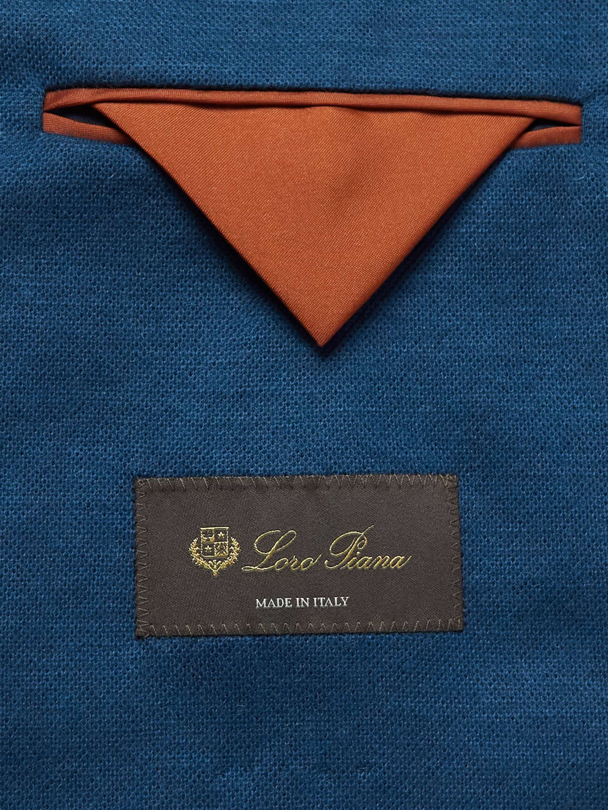 LORO PIANA Unstructured Cashmere-Piqué Blazer