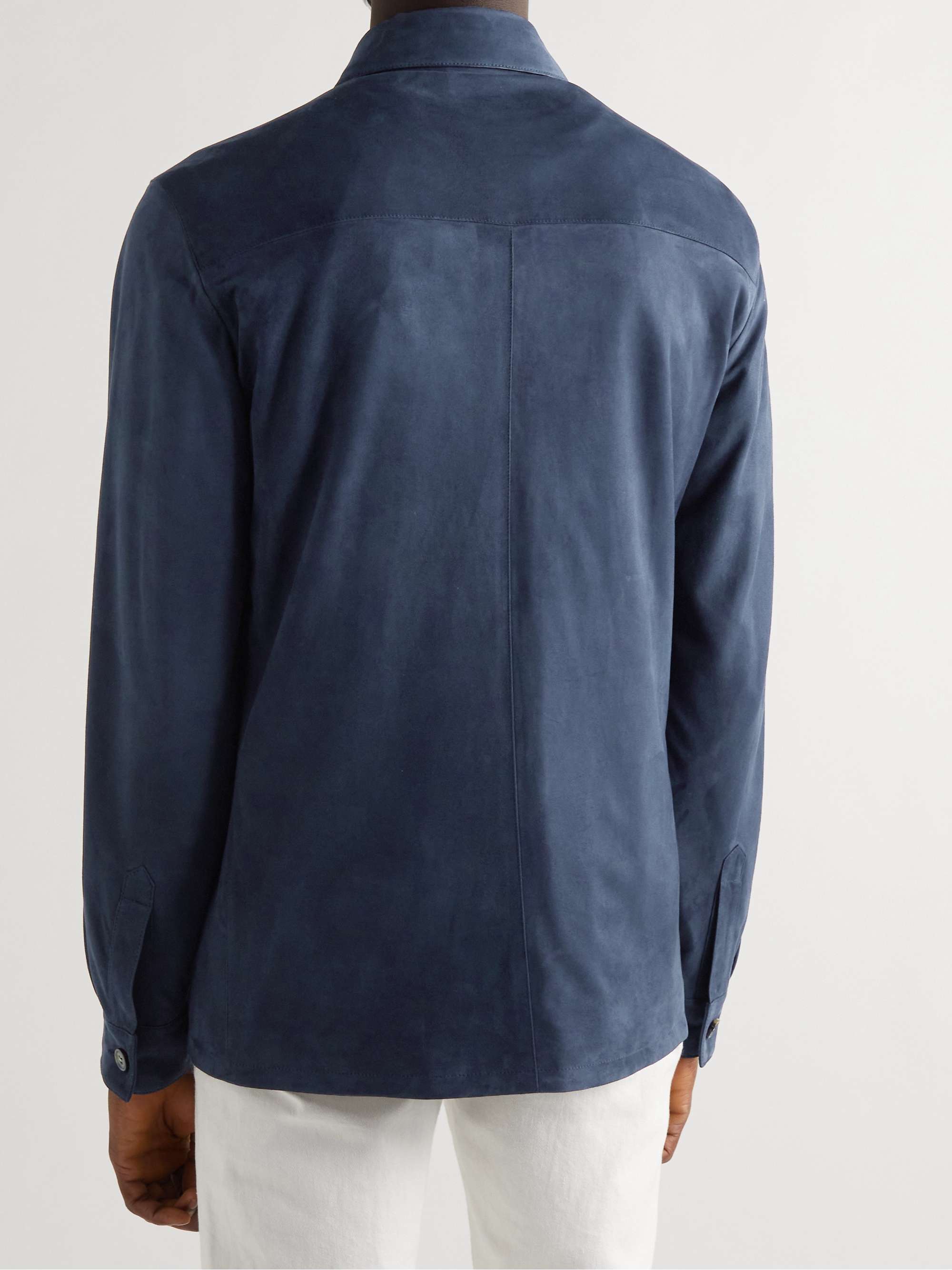 LORO PIANA Suede Shirt Jacket