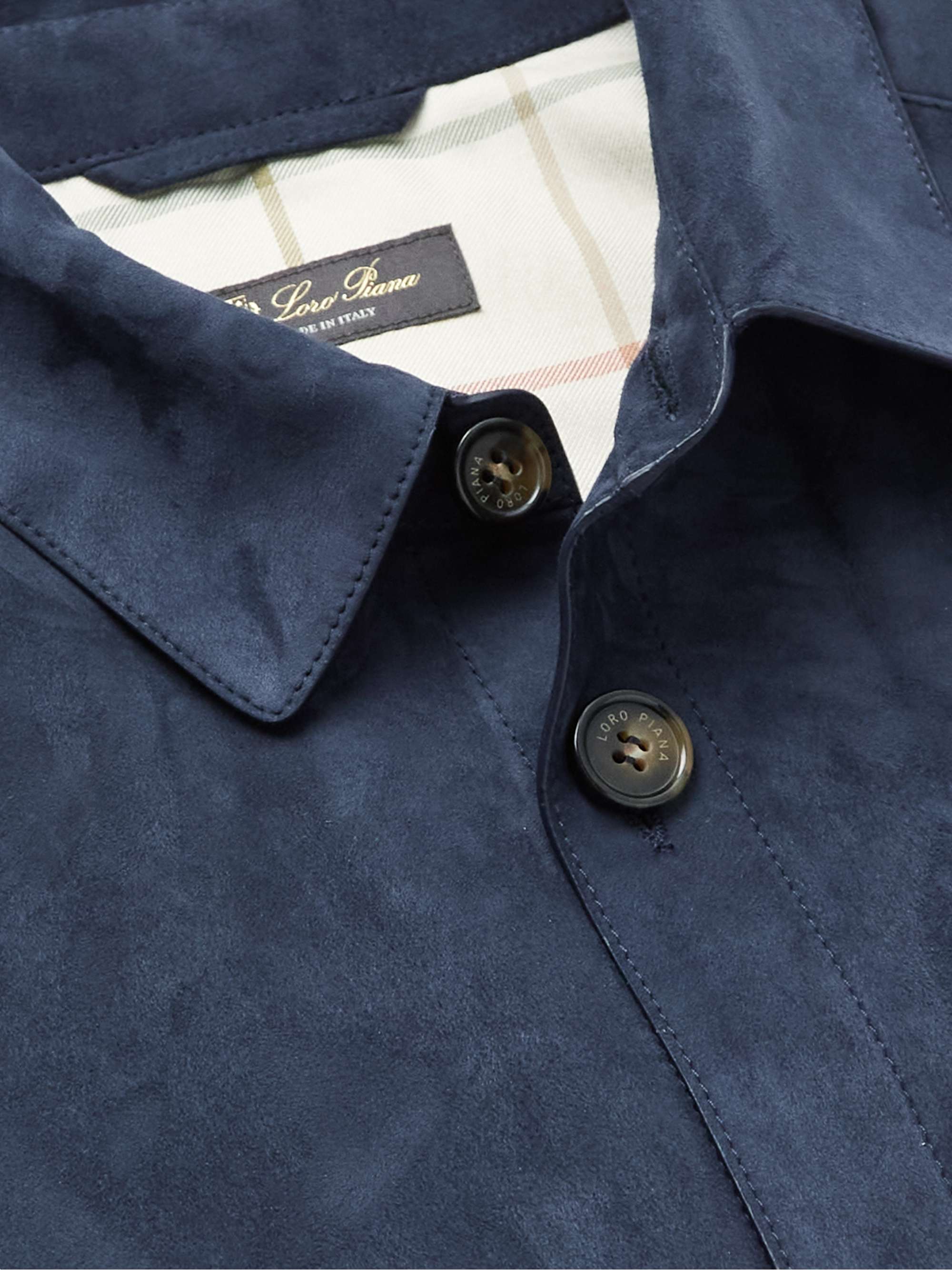 LORO PIANA Suede Shirt Jacket