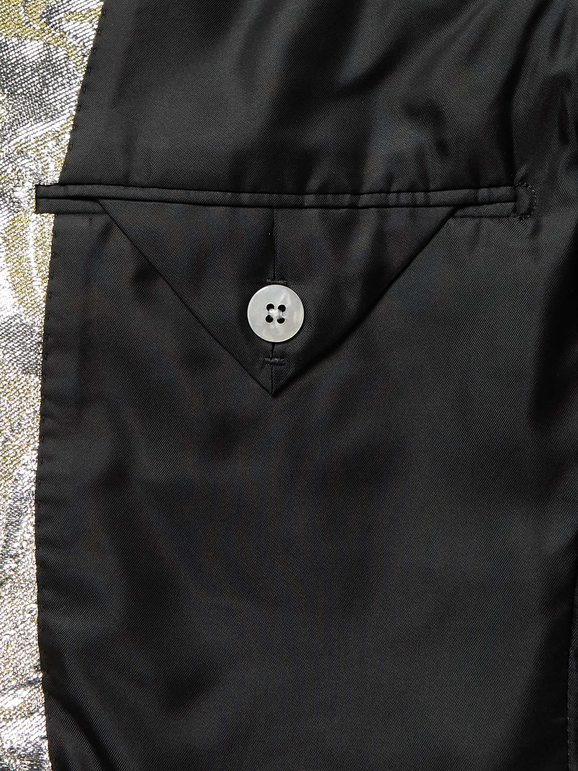 TOM FORD Spencer Slim-Fit Metallic Cotton-Blend Jacquard Tuxedo Jacket