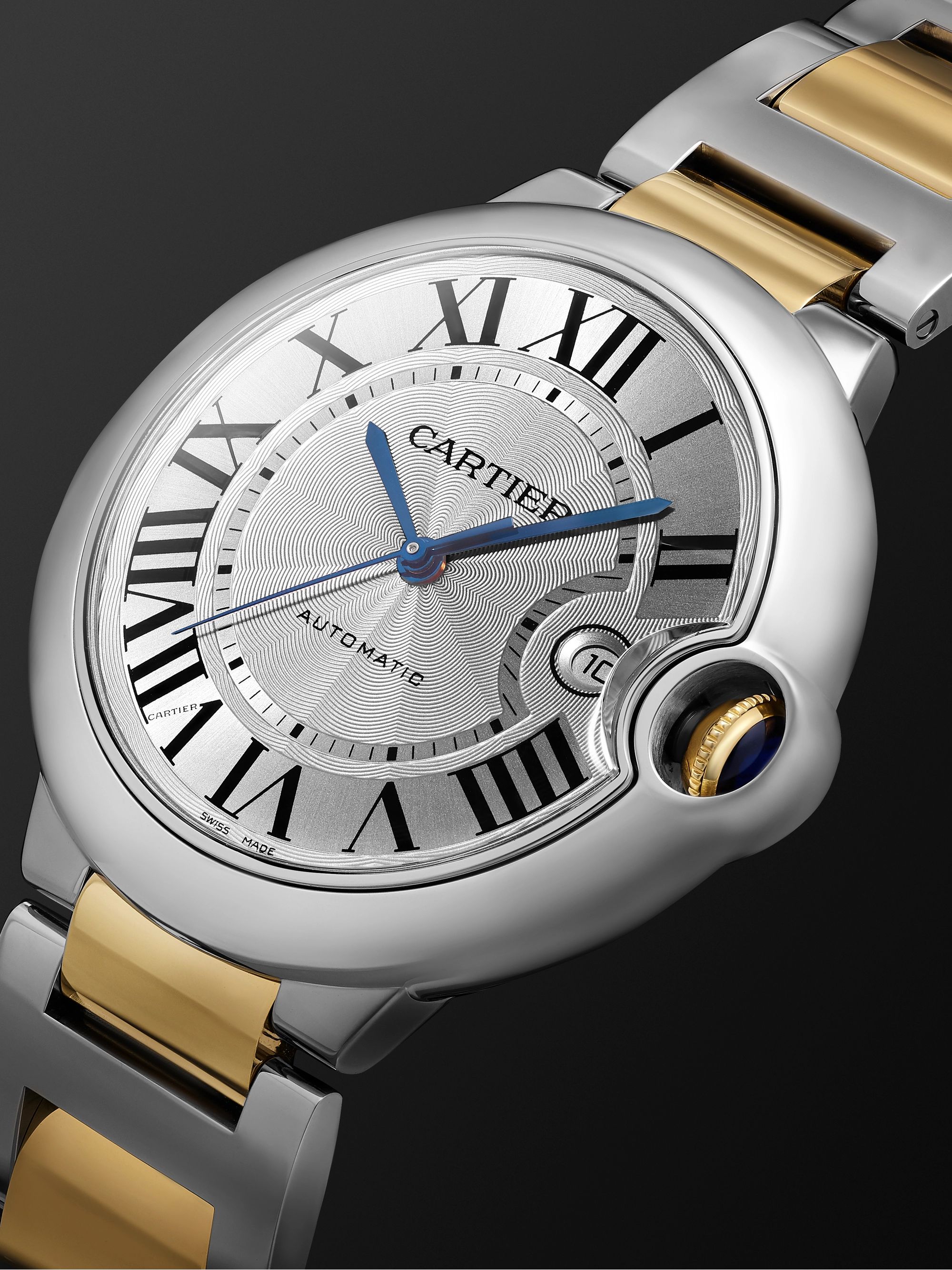 CARTIER Ballon Bleu de Cartier Automatic 42mm Stainless Steel and 18-Karat Gold Watch, Ref. No. CRW2BB0022