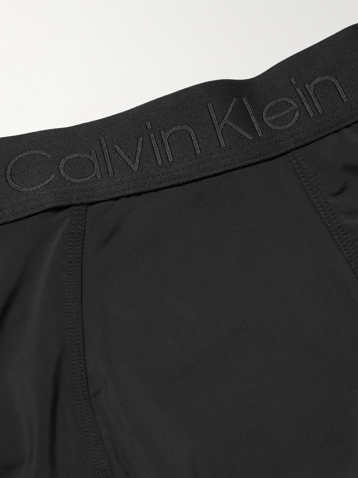 Shop Calvin Klein Underwear Stretch-jersey Boxer Briefs In Black
