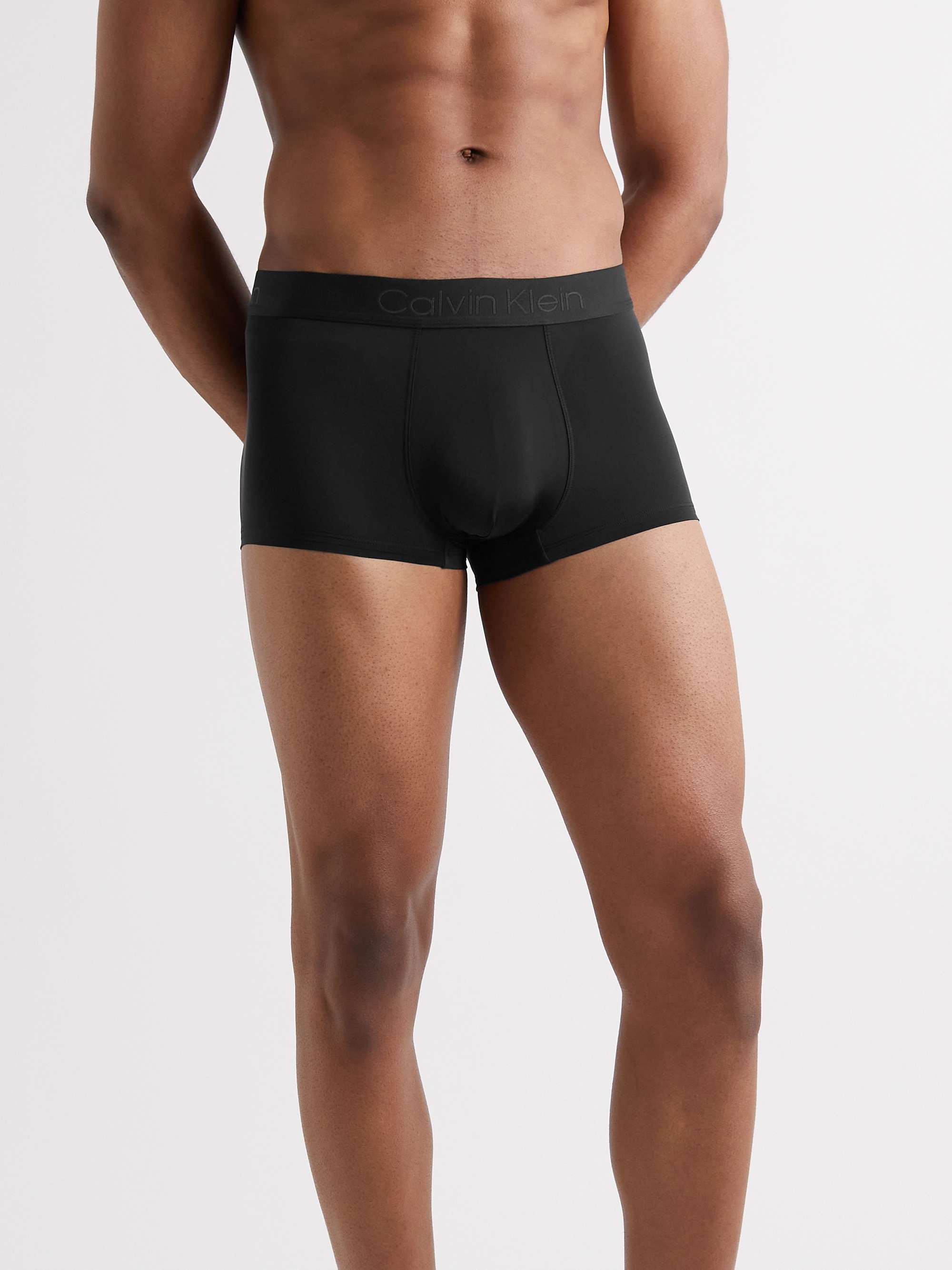 Calvin Klein CK mens black cotton stretch sport brief bikini