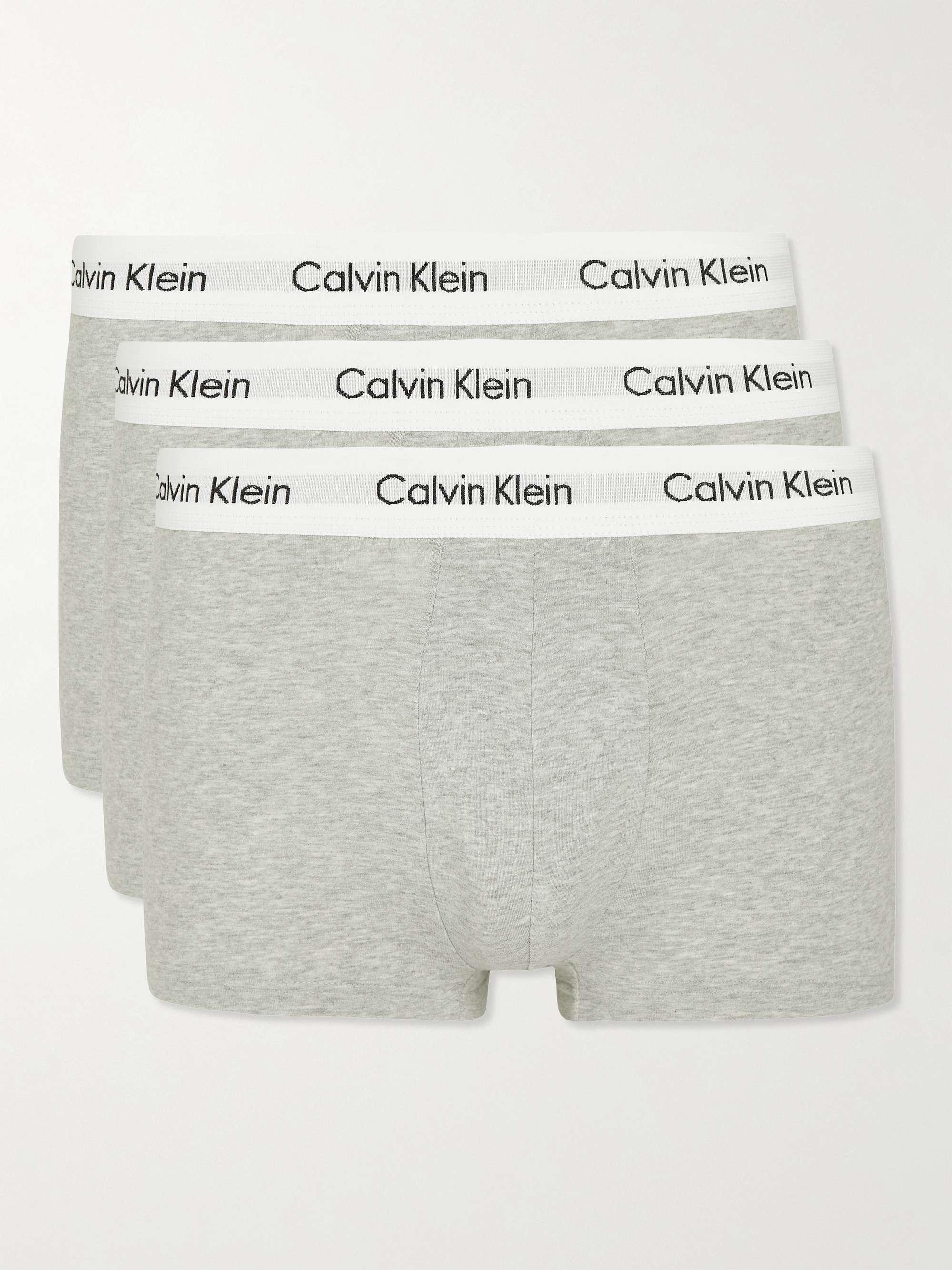 Calvin Klein Men's Cotton Stretch Multipack Boxer Briefs,, Black, Size  Medium