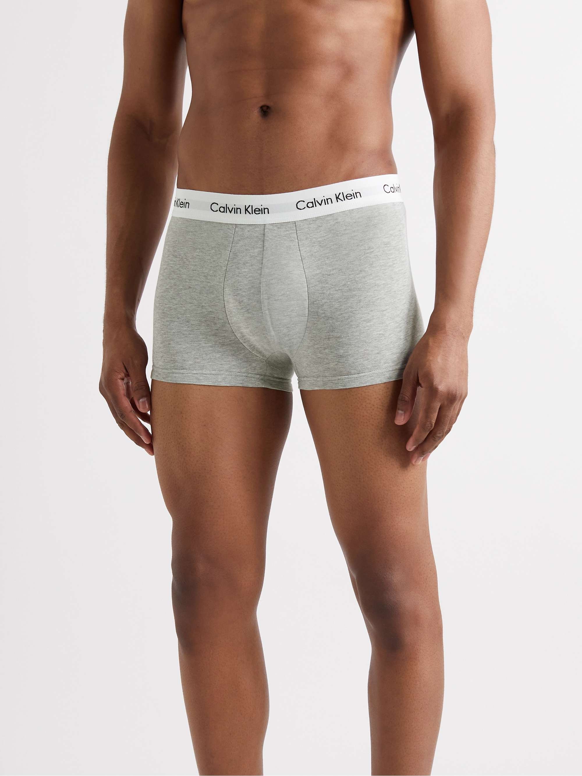 Descubrir 75+ imagen grey calvin klein boxers