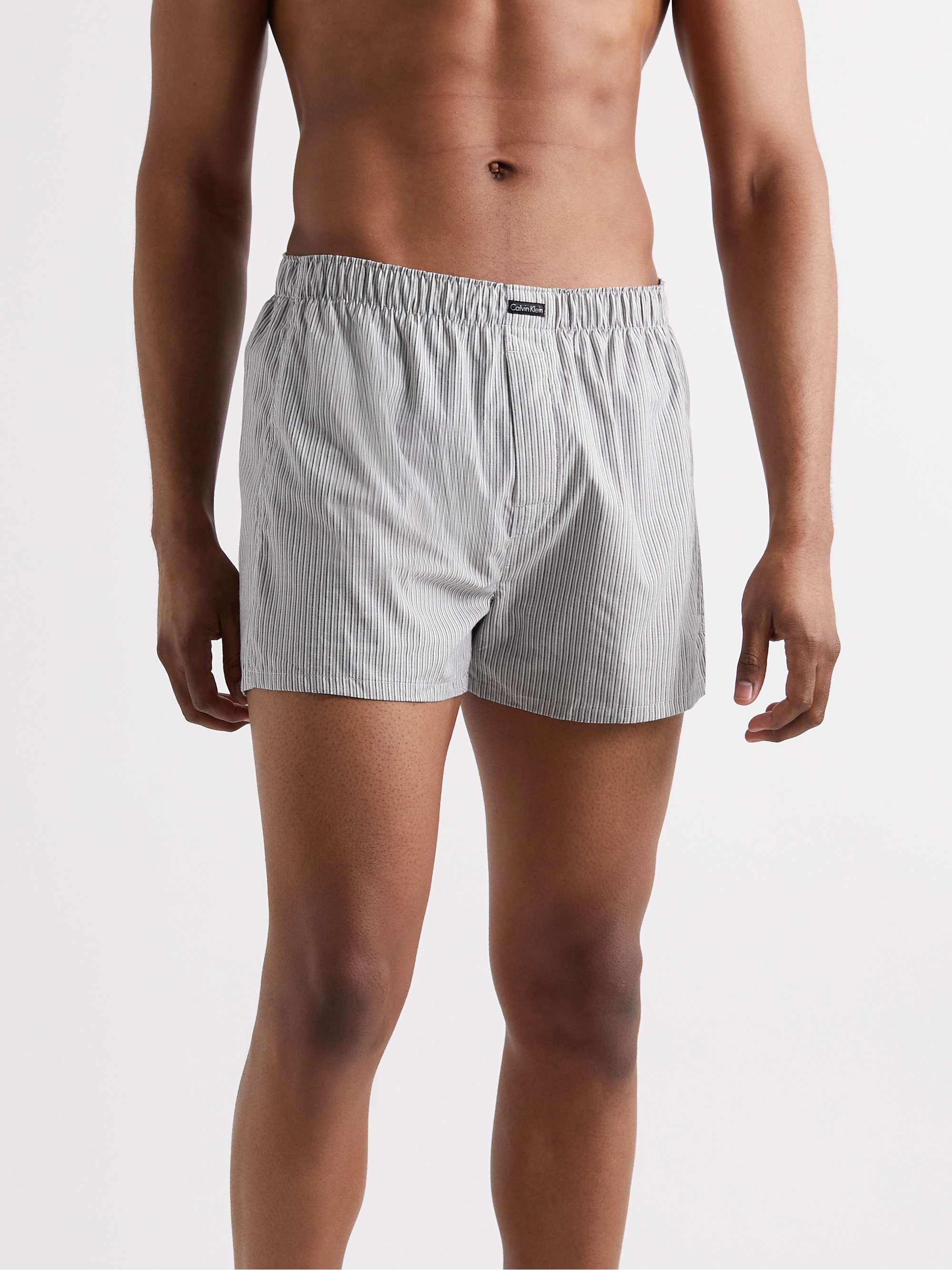 Three-Pack Cotton-Blend Boxer Shorts