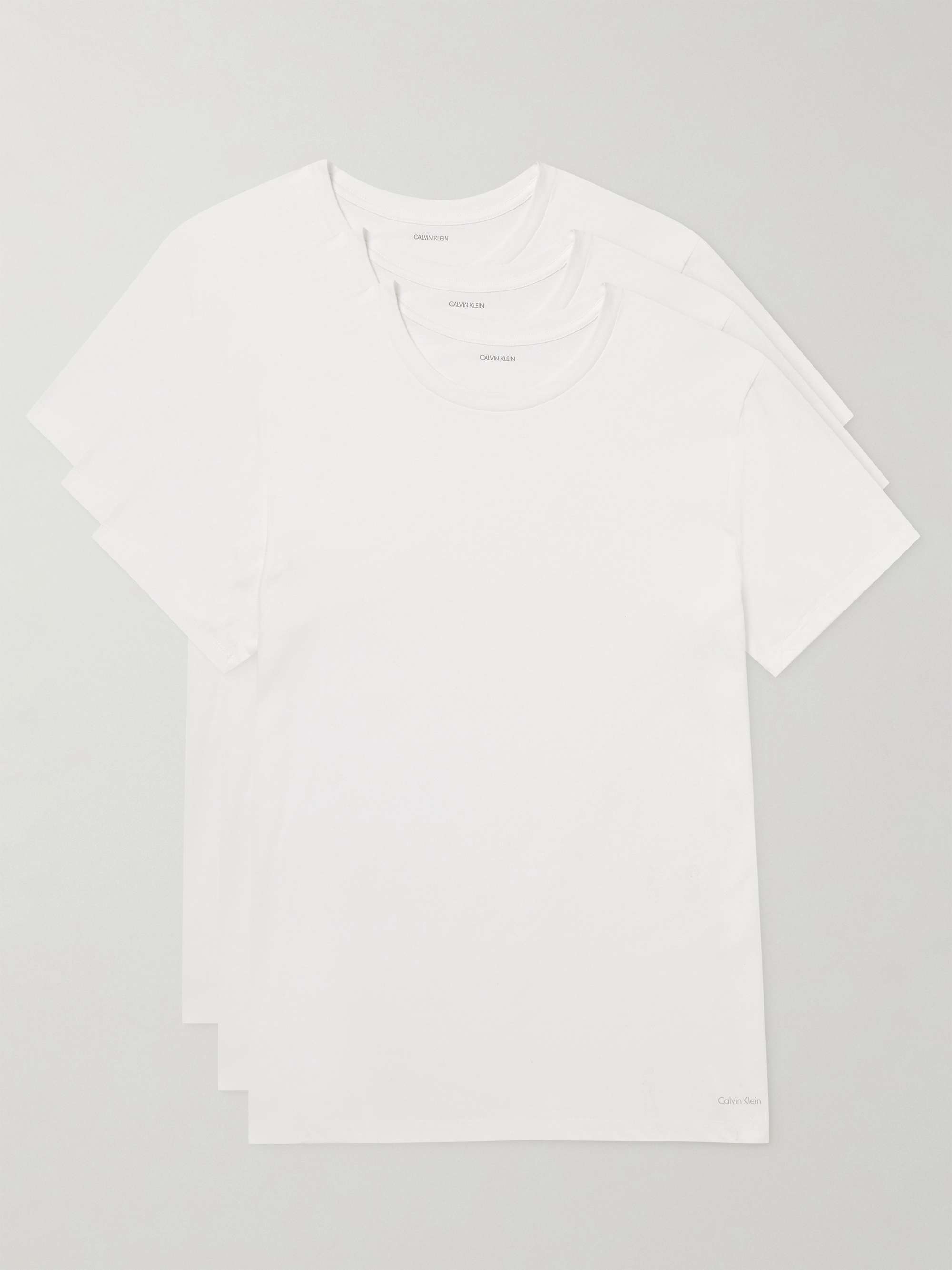 CALVIN KLEIN UNDERWEAR Three-Pack Cotton-Jersey T-Shirts for Men | MR PORTER