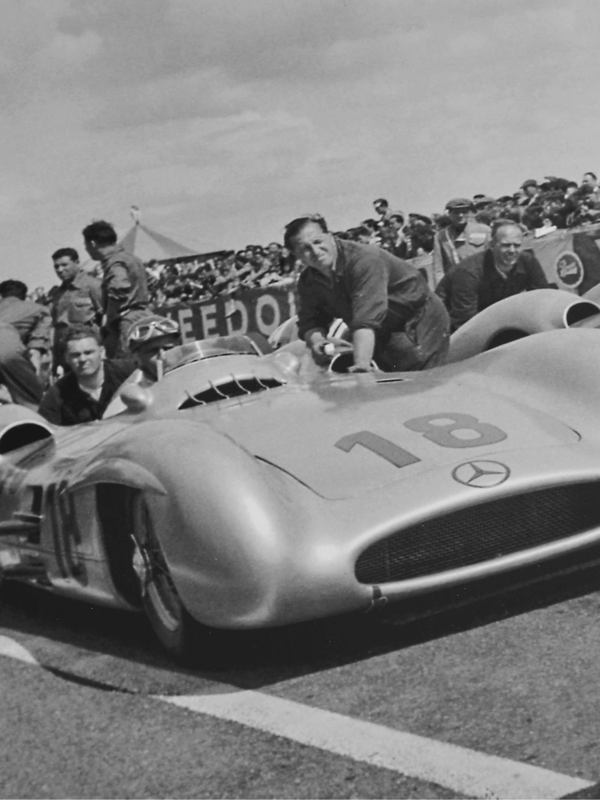 SONIC EDITIONS Framed 1954 French Grand Prix in Reims Print, 16" x 20"