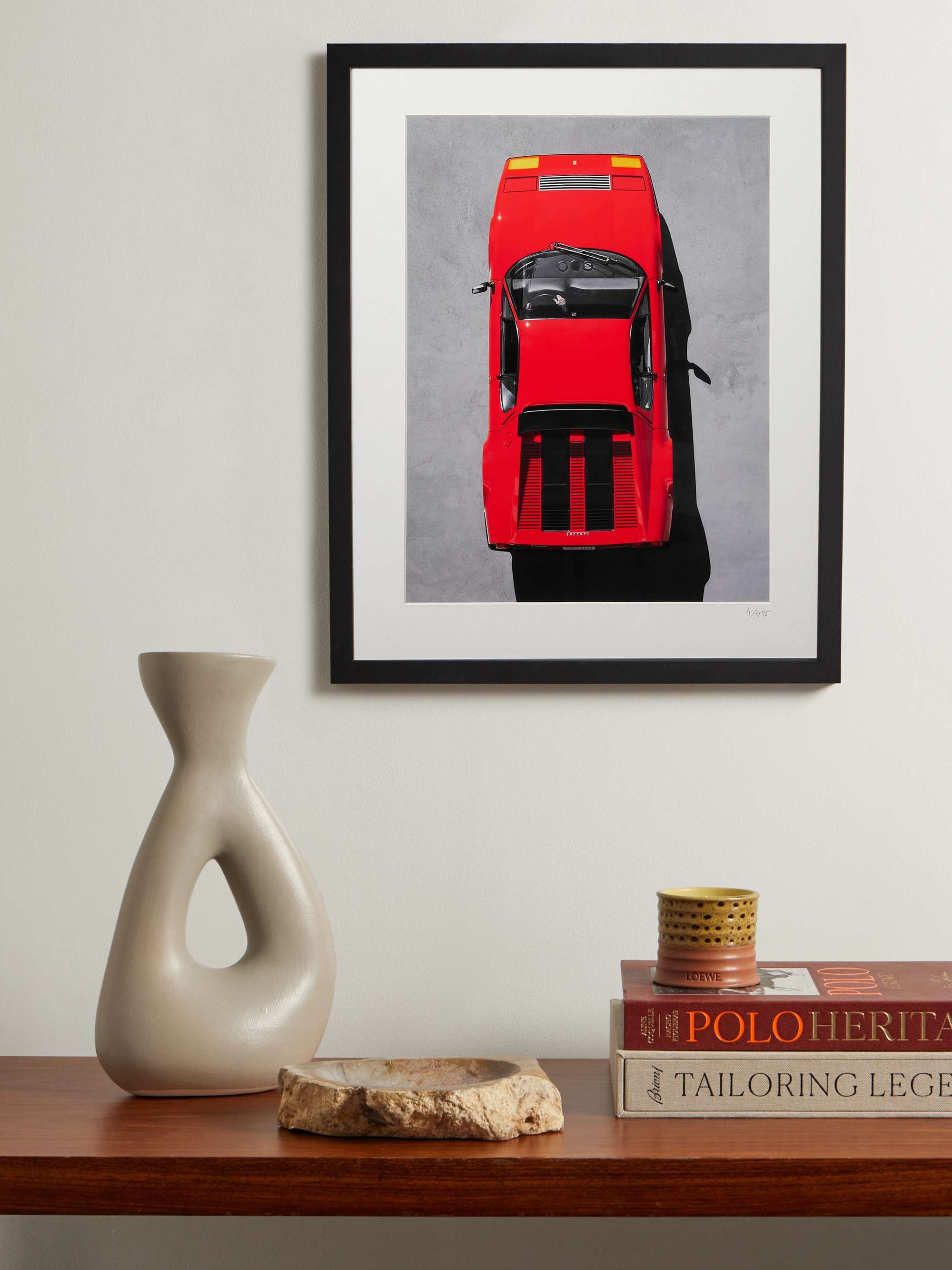 SONIC EDITIONS Framed 2018 Ferrari Testarossa Print, 16" x 20"