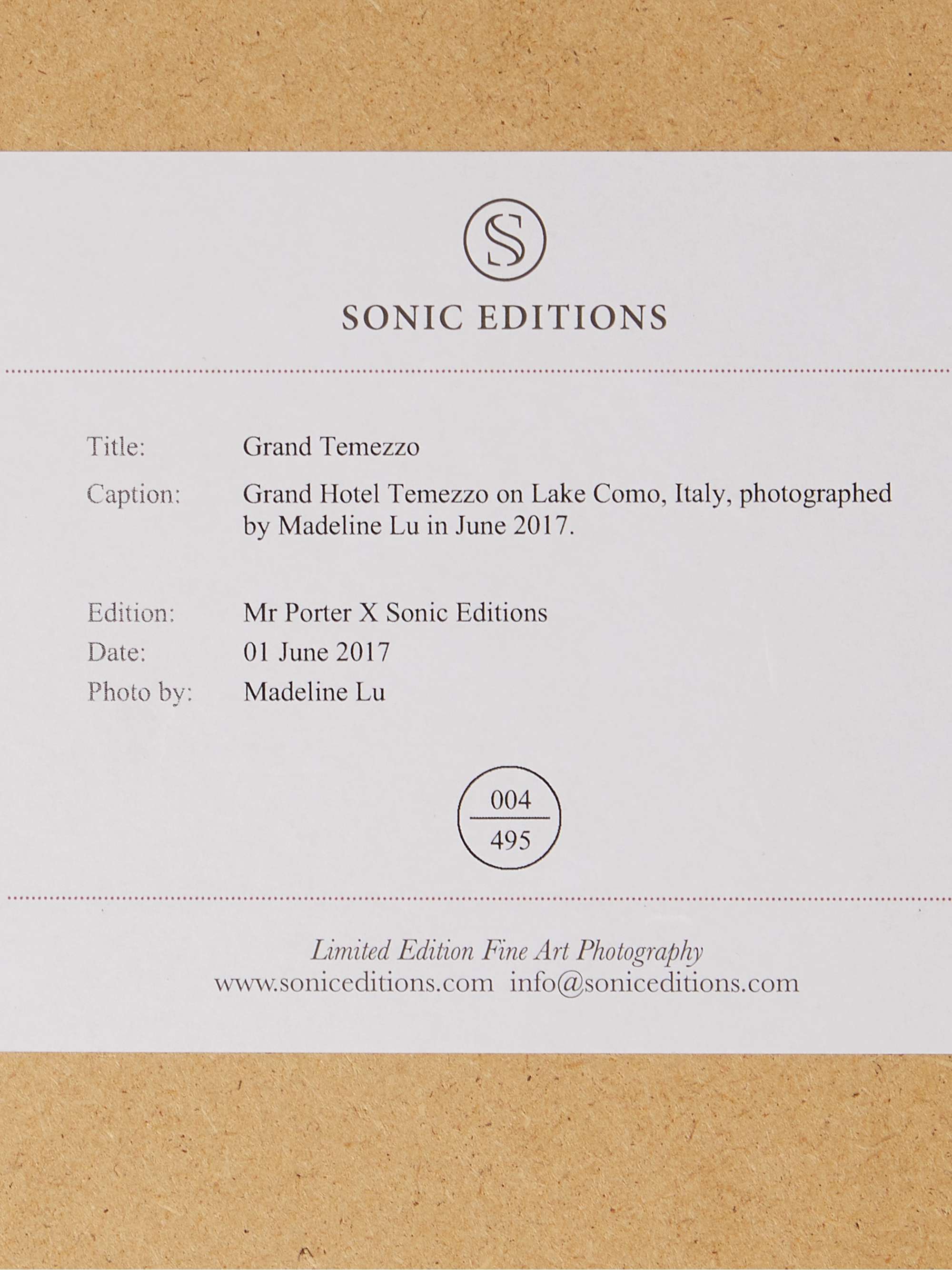 SONIC EDITIONS Framed 2017 Hotel Il Pellicano Print, 16" x 20"