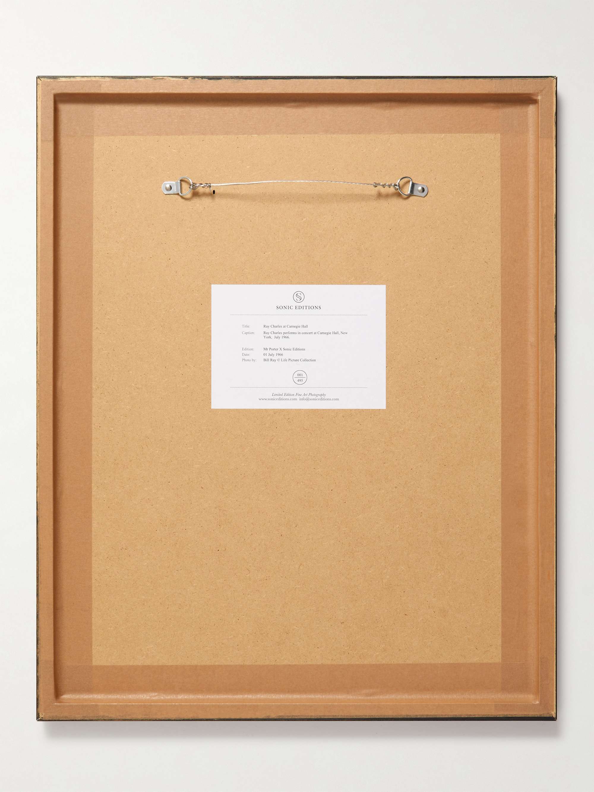 SONIC EDITIONS Framed 1966 Ray Charles at Carnegie Hall Print, 16" x 20"