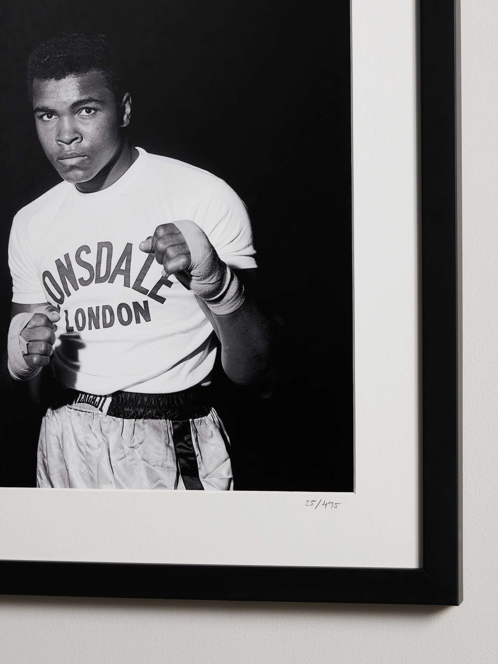SONIC EDITIONS Framed 1963 Muhammad Ali Training in London Print, 16" x 20"