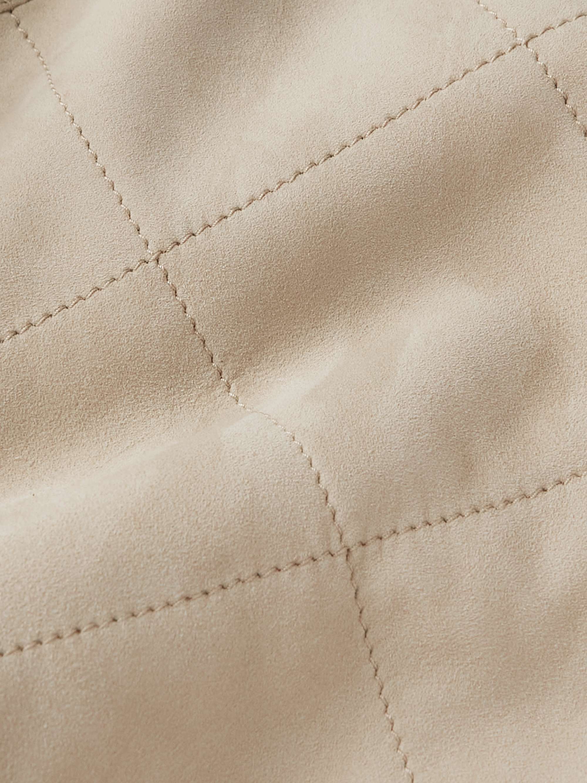 LORO PIANA Leiston Quilted Suede Jacket