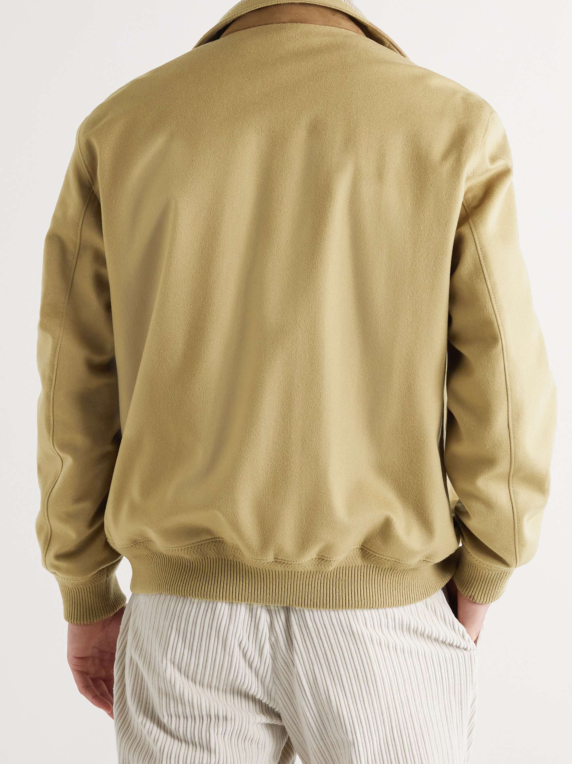 LORO PIANA Storm System Cashmere-Felt Bomber Jacket