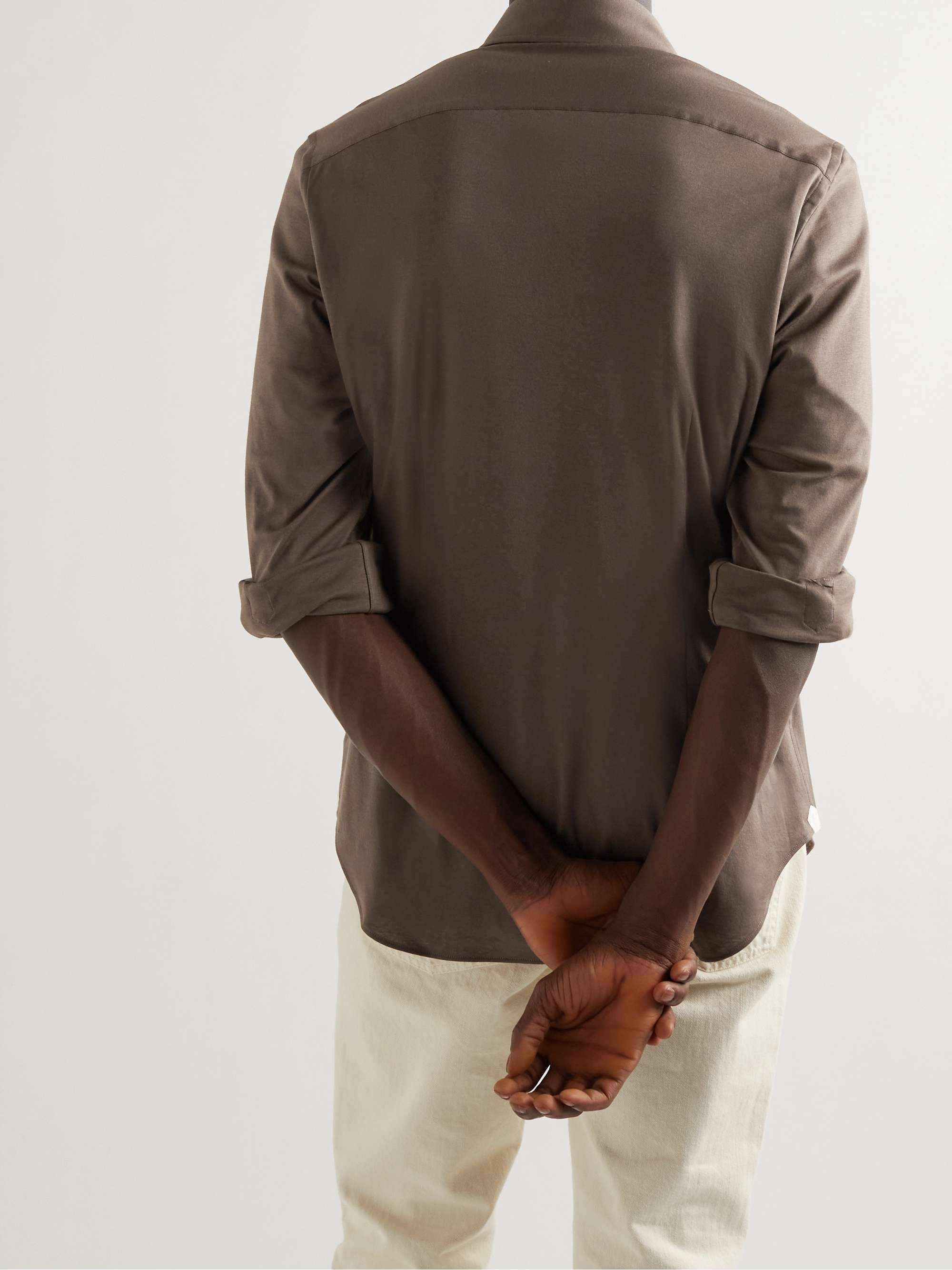 LORO PIANA Andrew Slim-Fit Cotton-Jersey Shirt