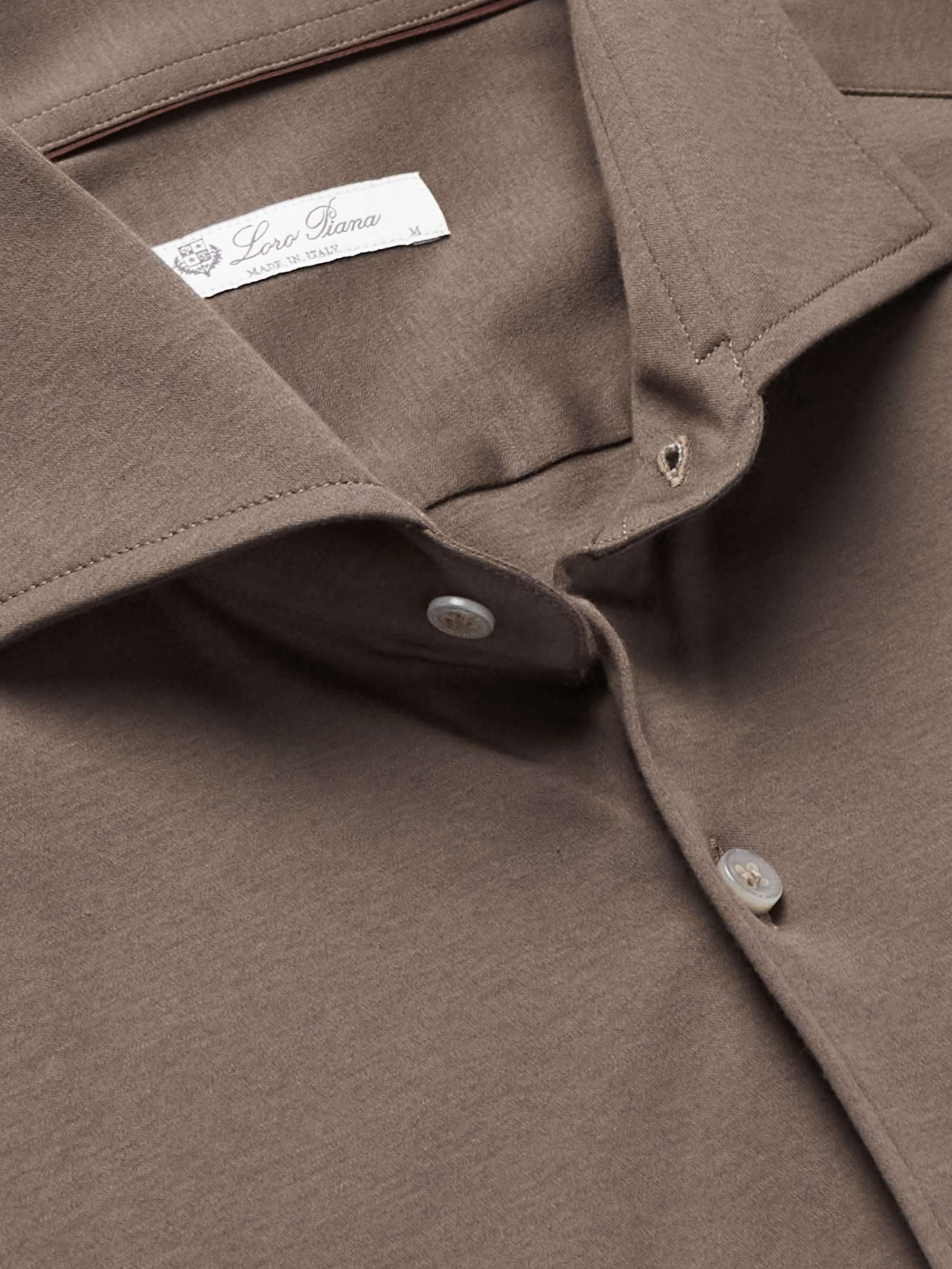 LORO PIANA Andrew Slim-Fit Cotton-Jersey Shirt
