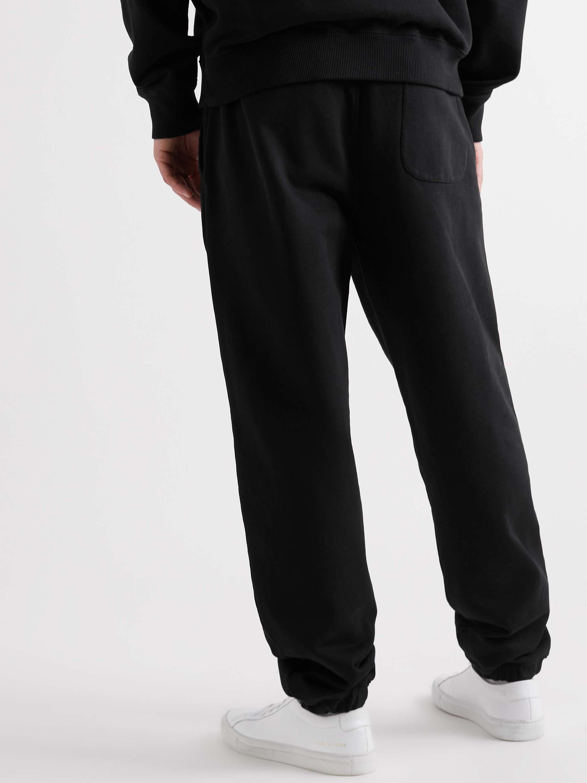 CDLP Mobilité Tapered Logo-Embroidered Cotton-Jersey Sweatpants
