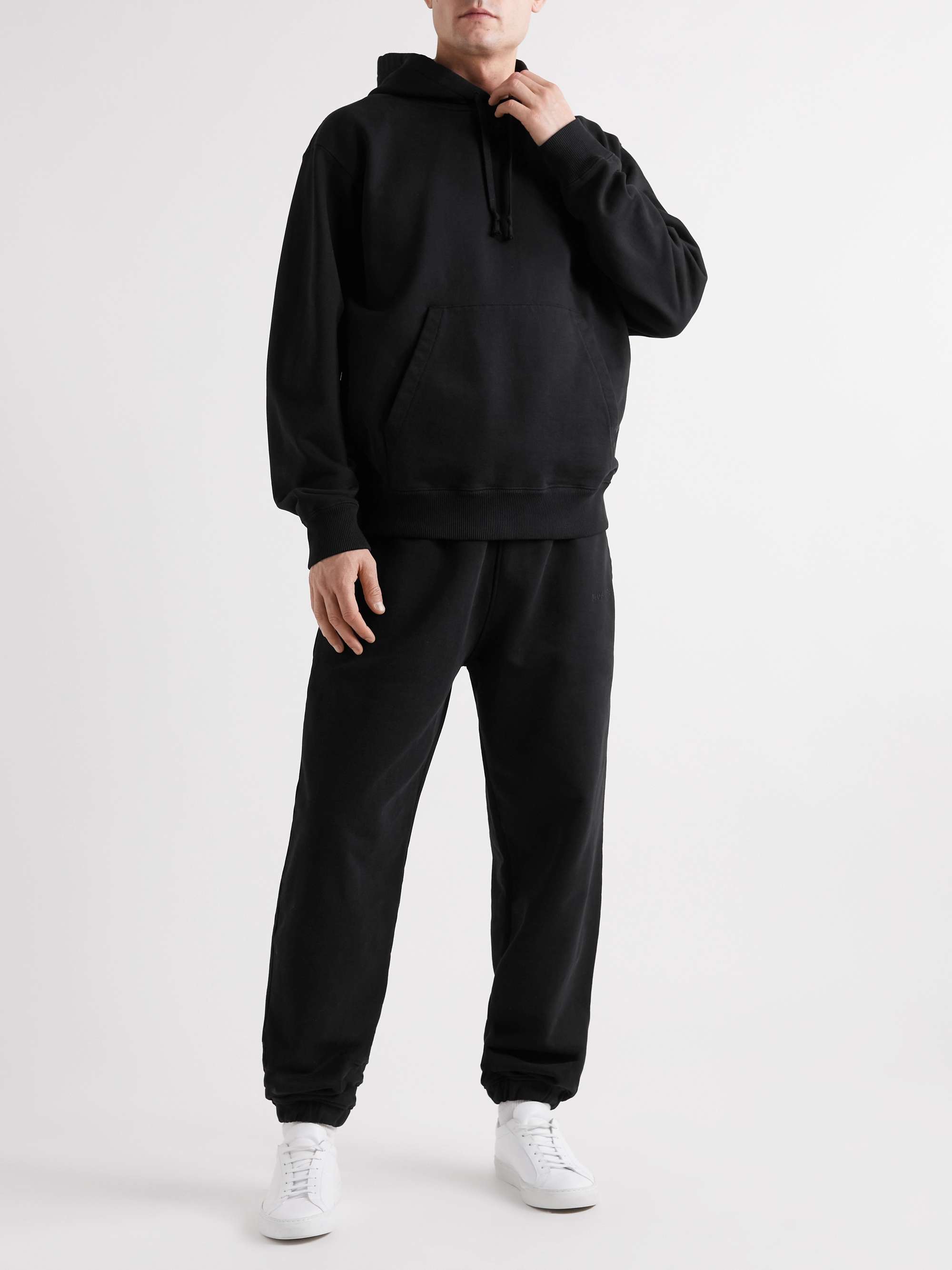 CDLP Mobilité Tapered Logo-Embroidered Cotton-Jersey Sweatpants