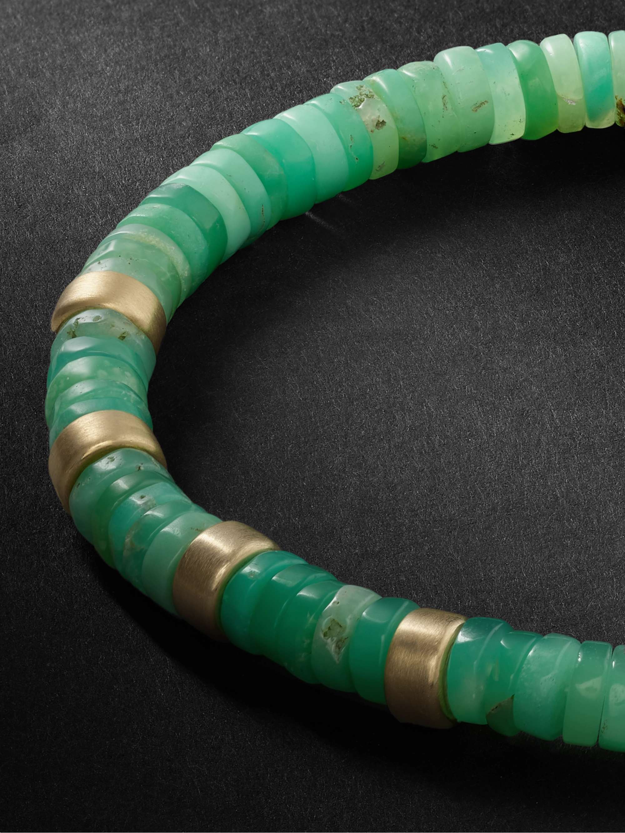 JACQUIE AICHE Gold, Turquoise and Diamond Bracelet