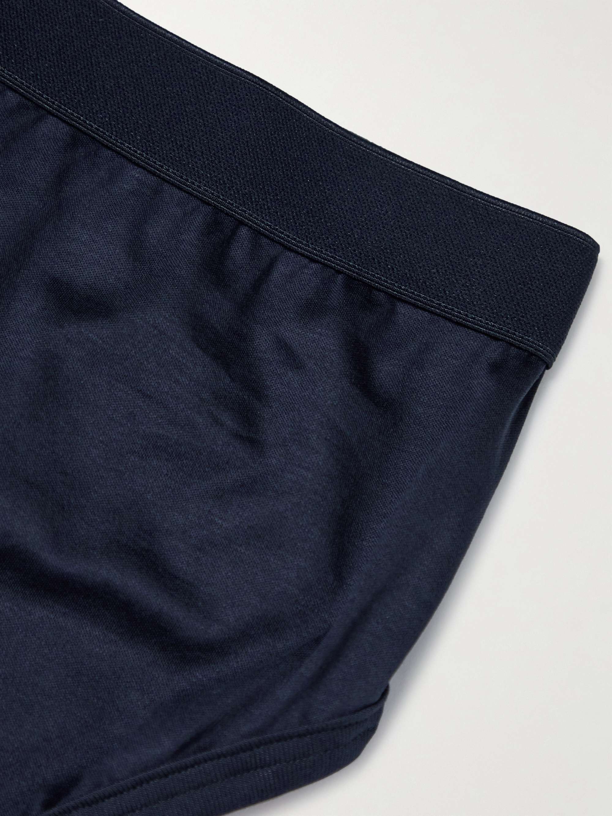 Navy Sea Island Cotton Briefs | ZIMMERLI | MR PORTER