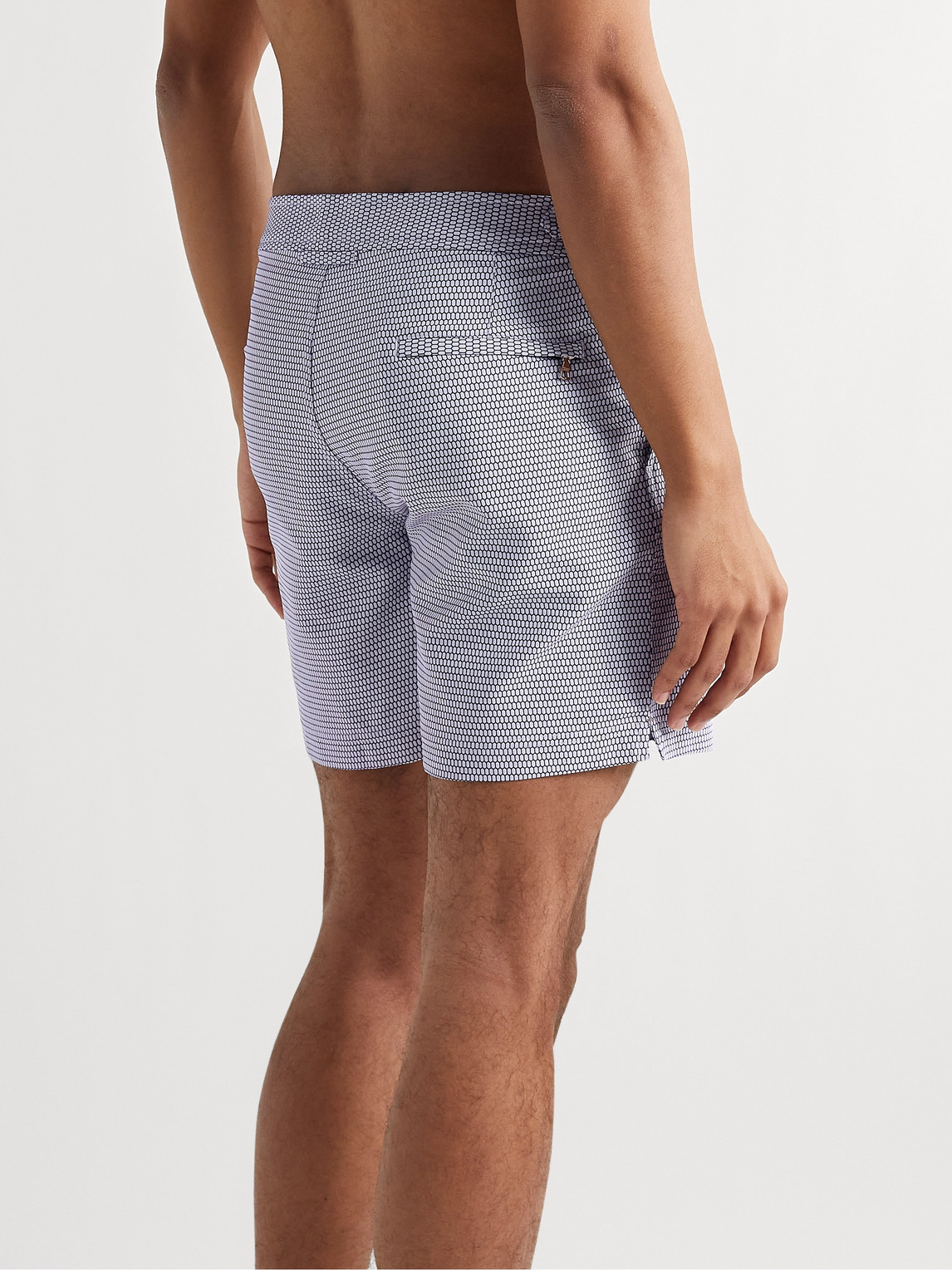 ORLEBAR BROWN BULLDOG X FENELLA SLIM-FIT MID-LENGTH JACQUARD SWIM SHORTS