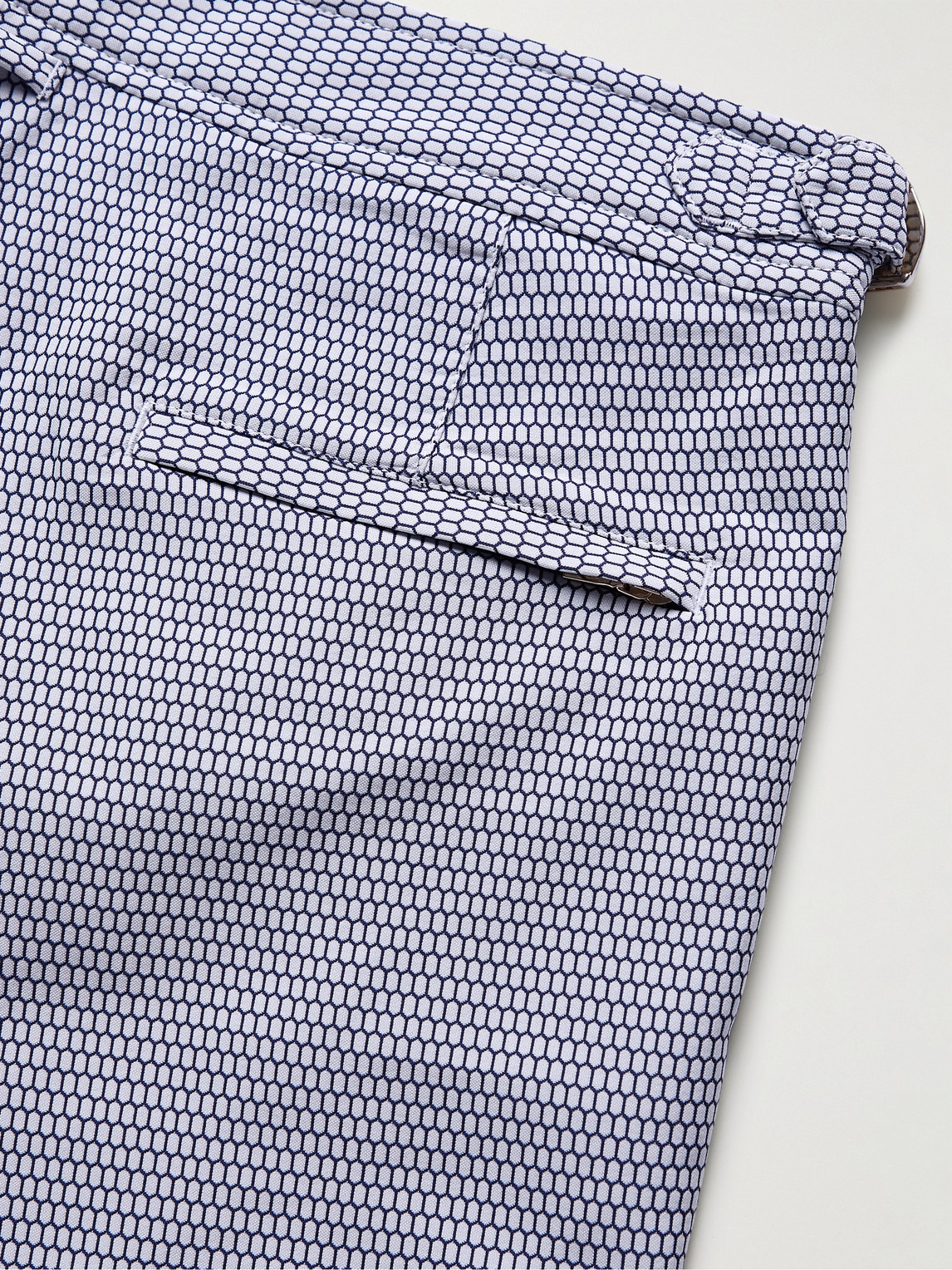 Shop Orlebar Brown Bulldog X Fenella Slim-fit Mid-length Jacquard Swim Shorts In Blue