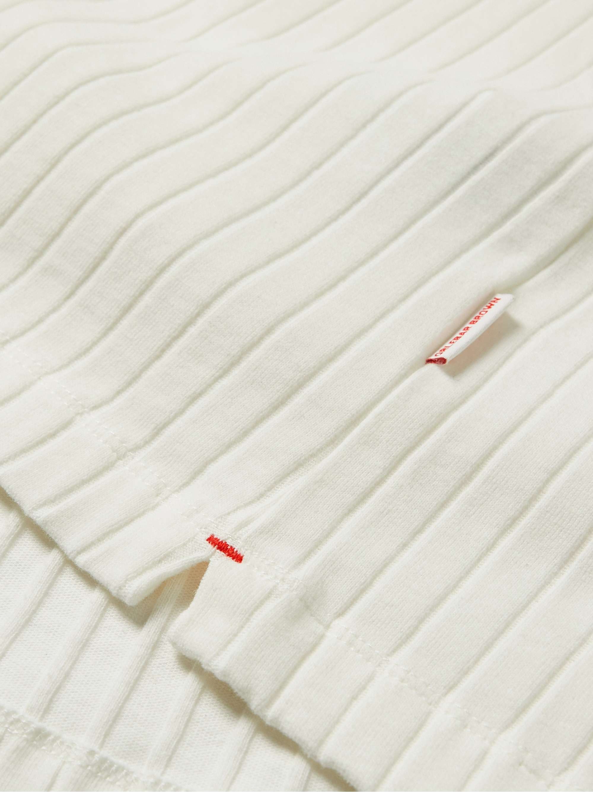 ORLEBAR BROWN Ribbed Cotton Polo Shirt