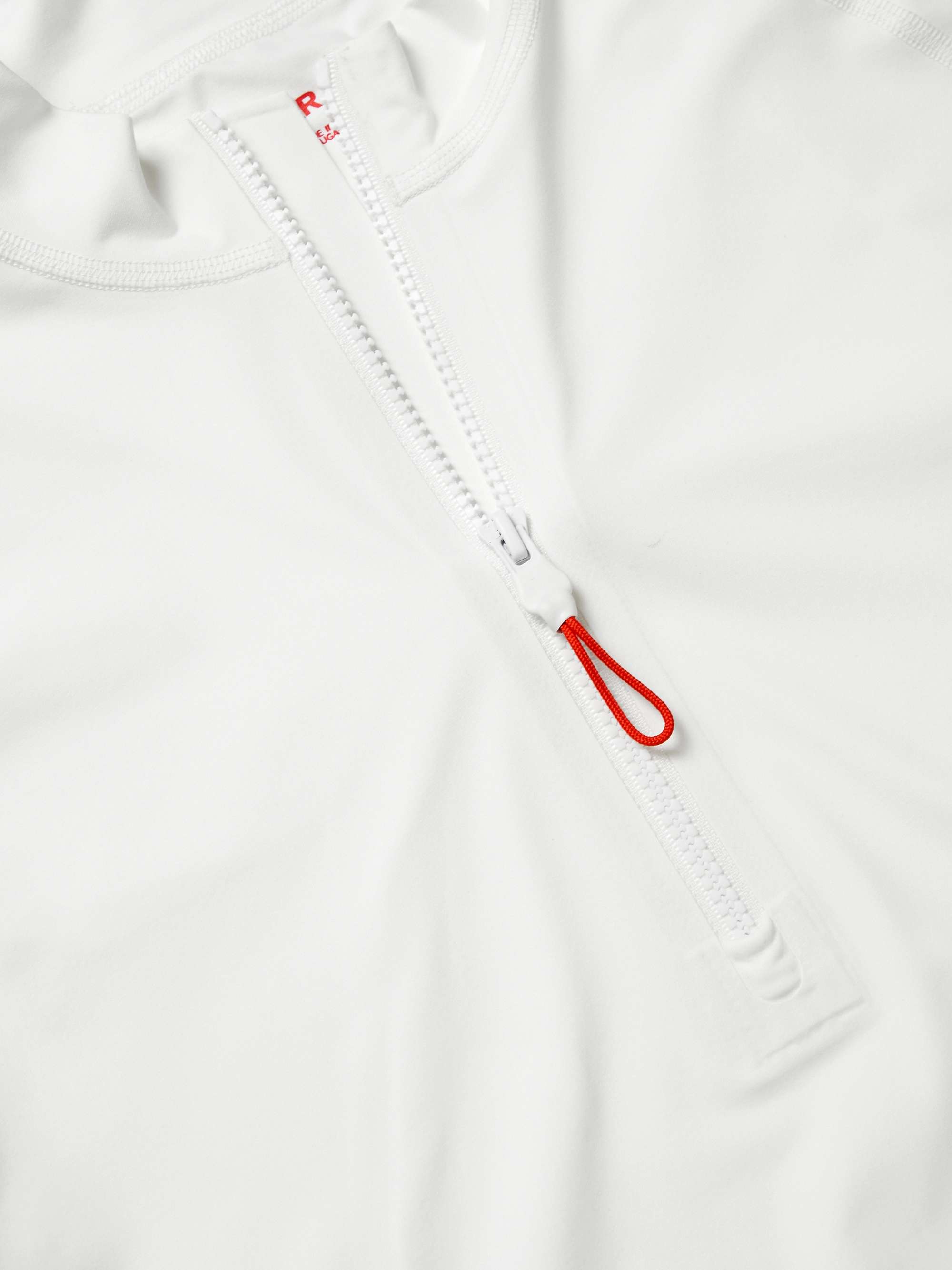 ORLEBAR BROWN Bray Logo-Print Tech-Jersey Half-Zip Rash Guard