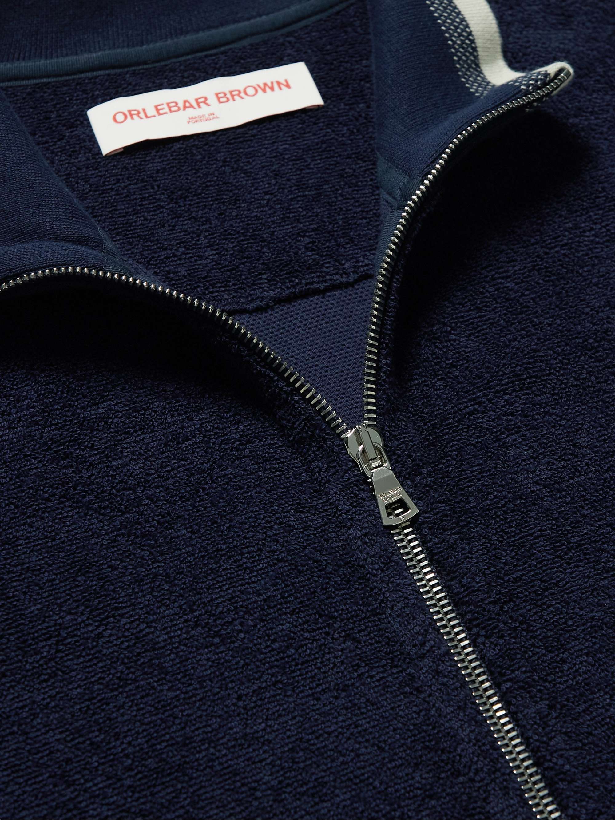ORLEBAR BROWN Egerton Cotton-Terry Zip-Up Cardigan