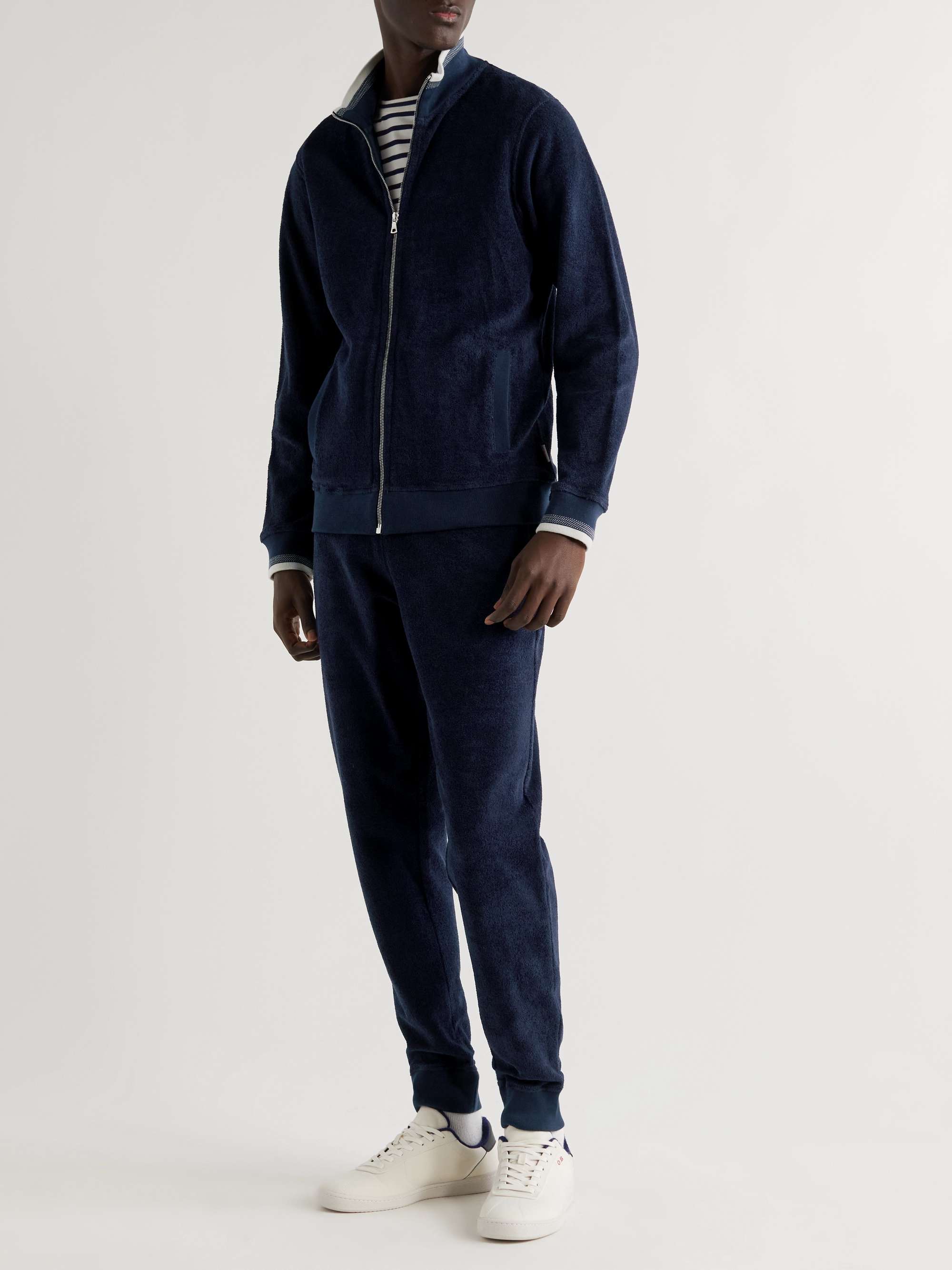 ORLEBAR BROWN Egerton Cotton-Terry Zip-Up Cardigan