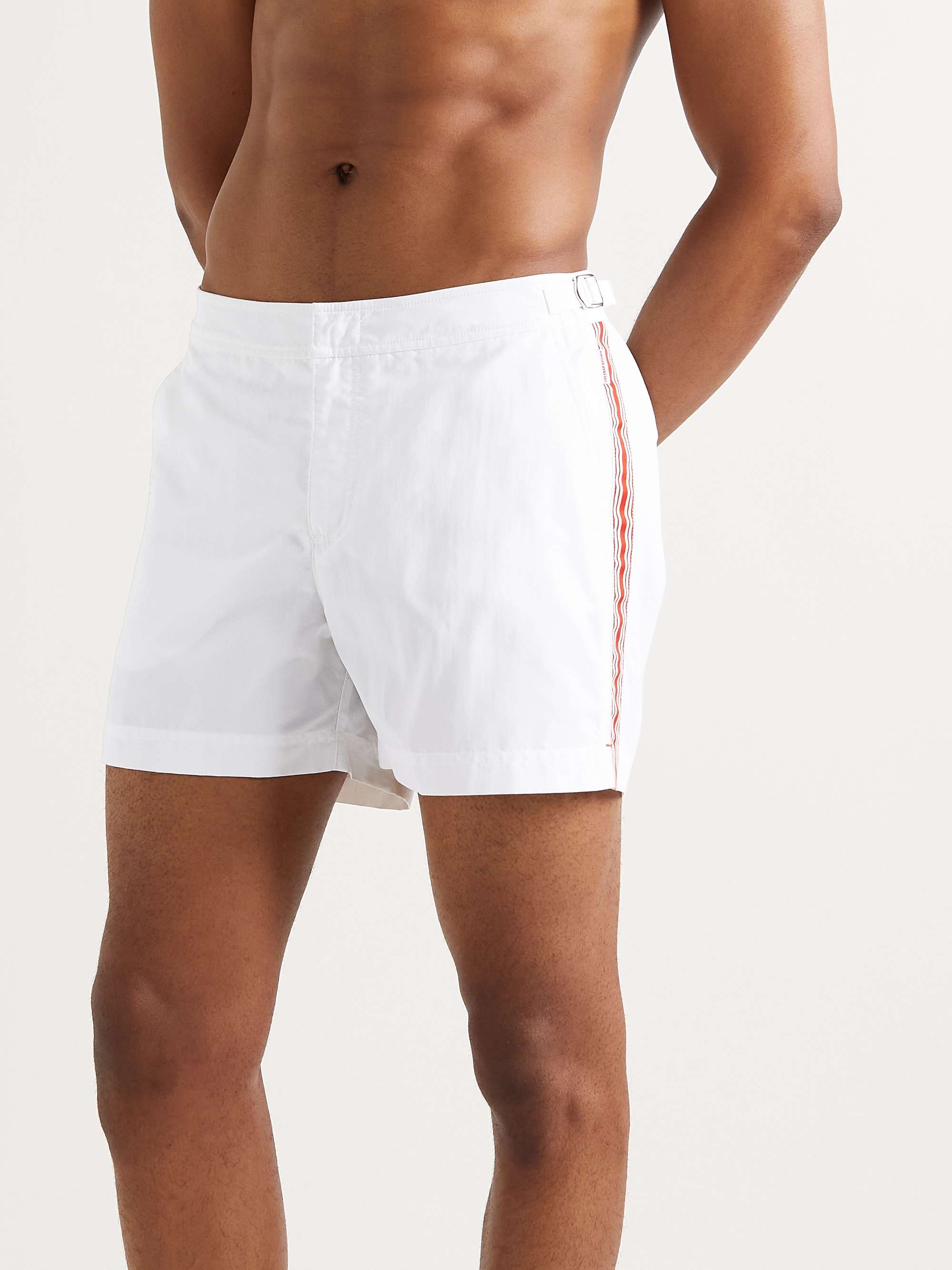ORLEBAR BROWN Setter Plage Mid-Length Grosgrain-Trimmed Swim Shorts