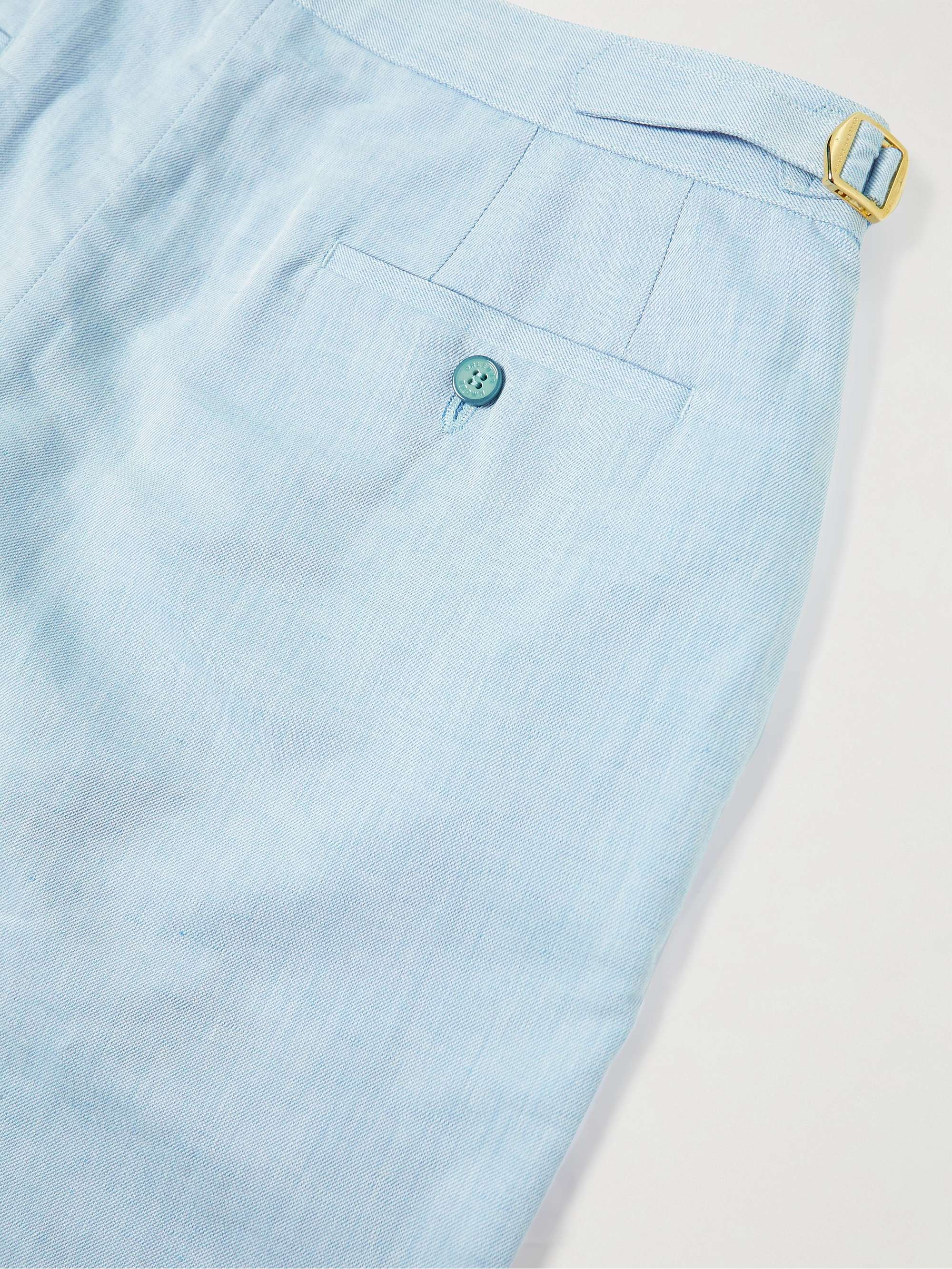 ORLEBAR BROWN Harrop Straight-Leg Linen and Cotton-Blend Shorts