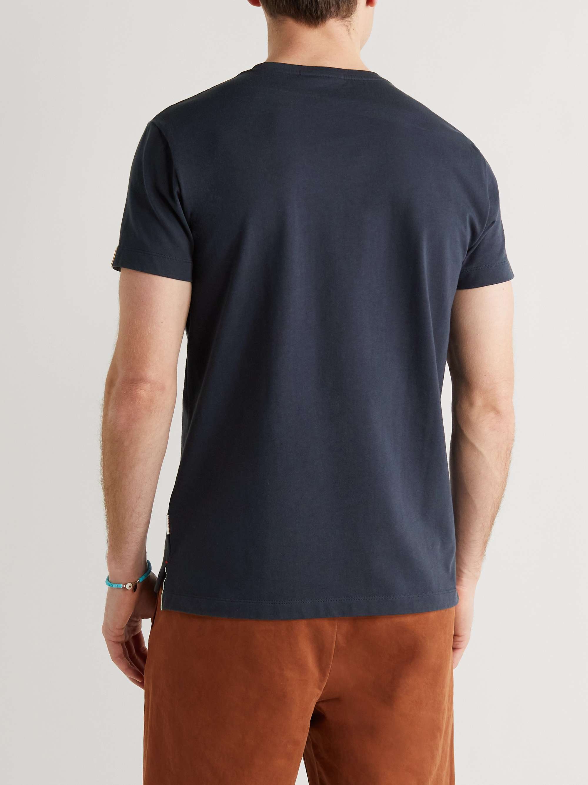 ORLEBAR BROWN Grosgrain-Trimmed Cotton-Jersey T-Shirt