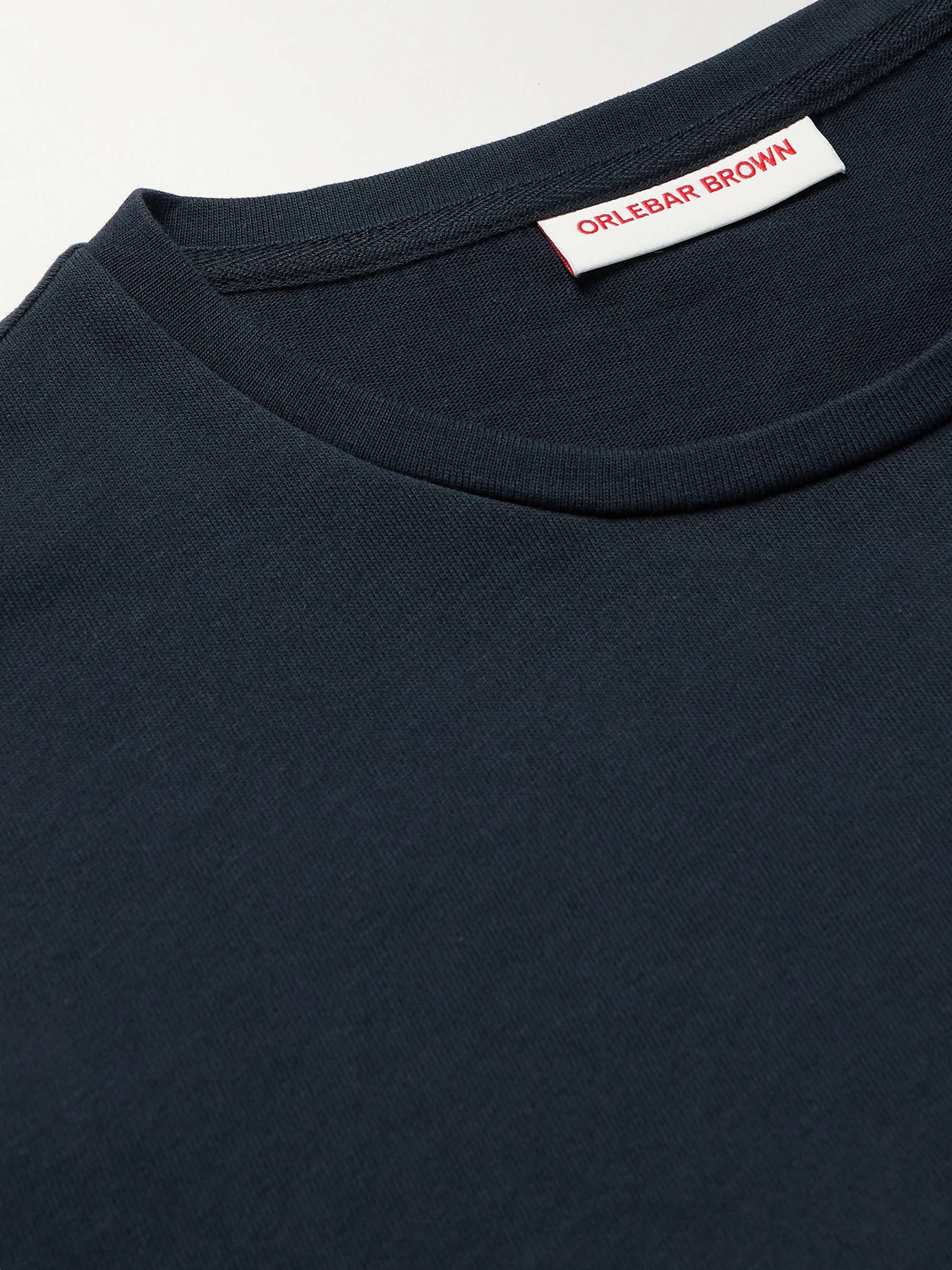 ORLEBAR BROWN Grosgrain-Trimmed Cotton-Jersey T-Shirt