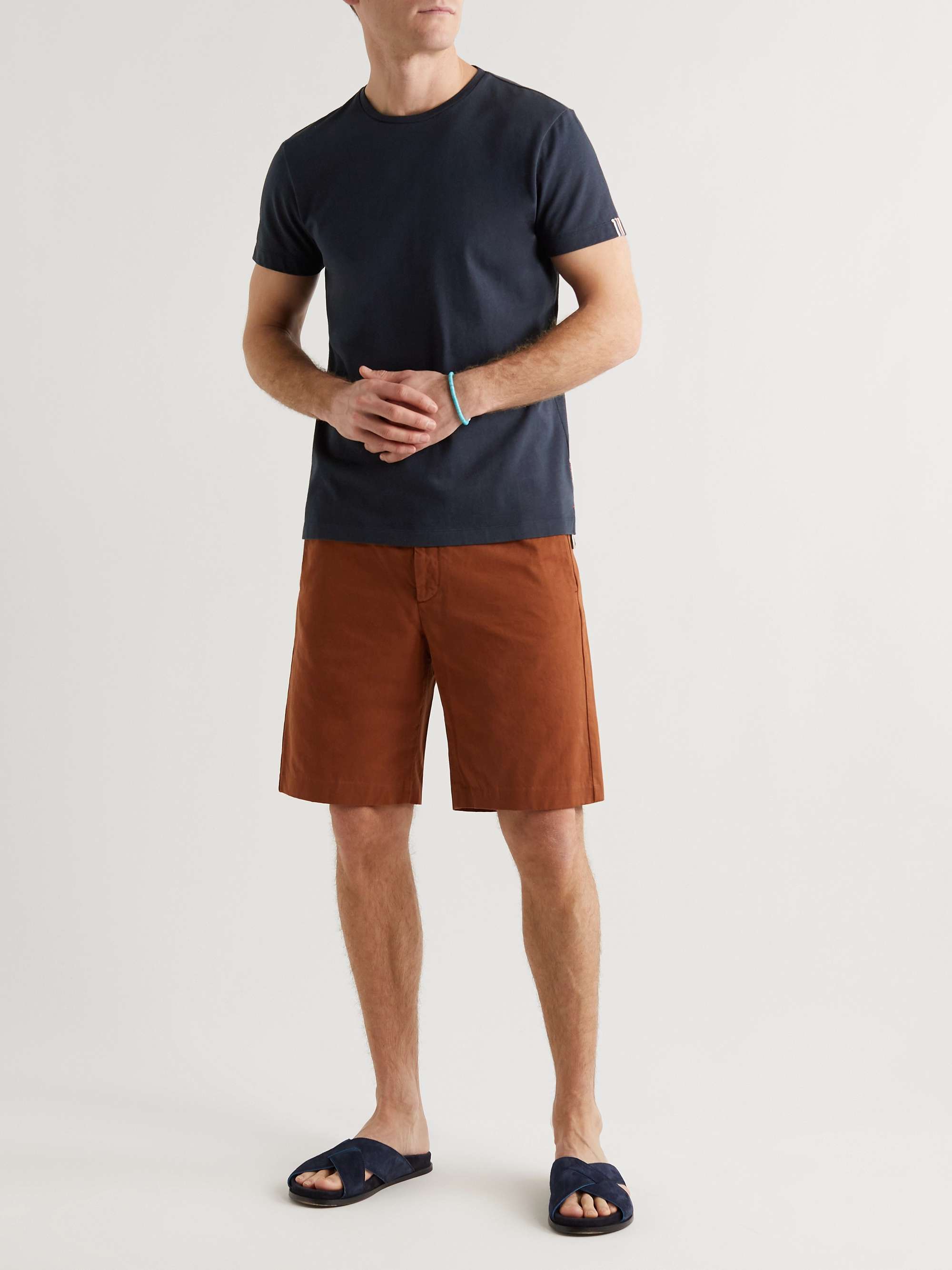 ORLEBAR BROWN Grosgrain-Trimmed Cotton-Jersey T-Shirt