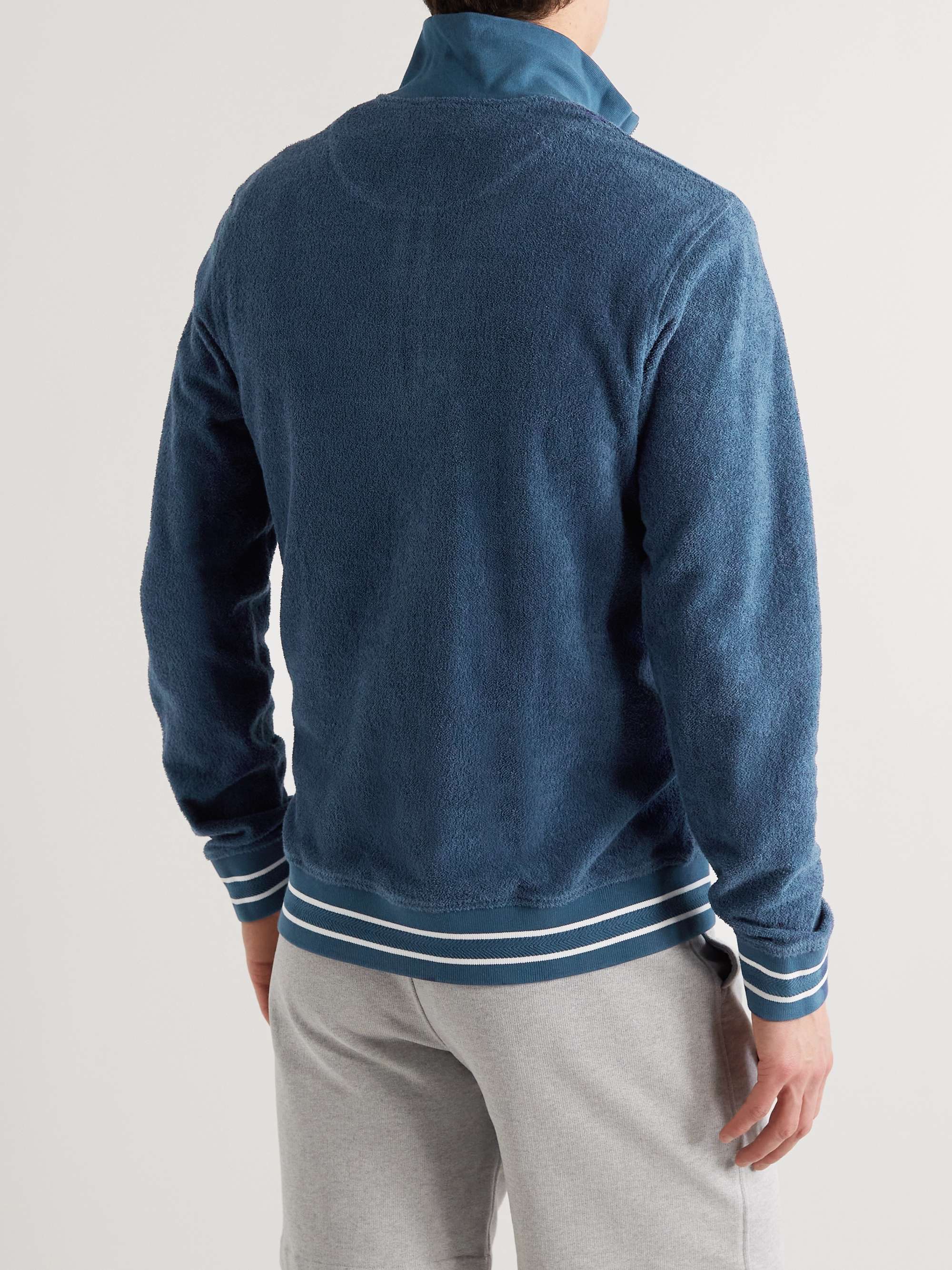 ORLEBAR BROWN Isar Cotton-Terry Half-Zip Sweatshirt