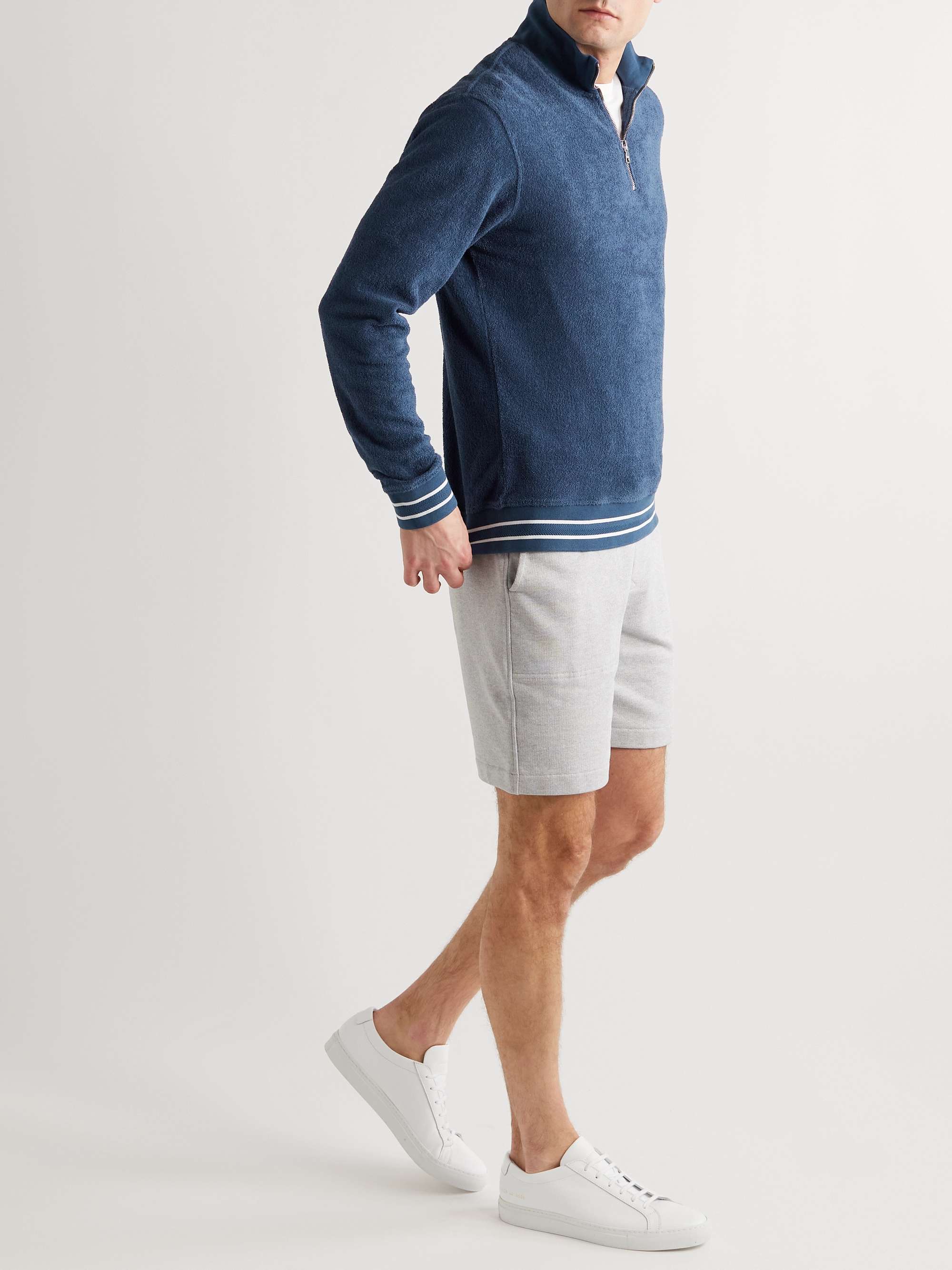 ORLEBAR BROWN Isar Cotton-Terry Half-Zip Sweatshirt