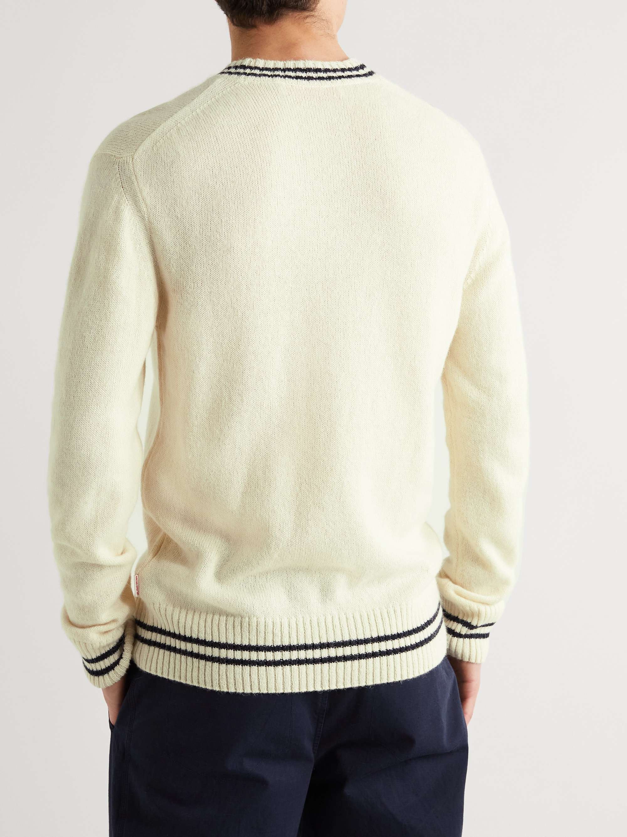 ORLEBAR BROWN Striped Alpaca-Blend Sweater