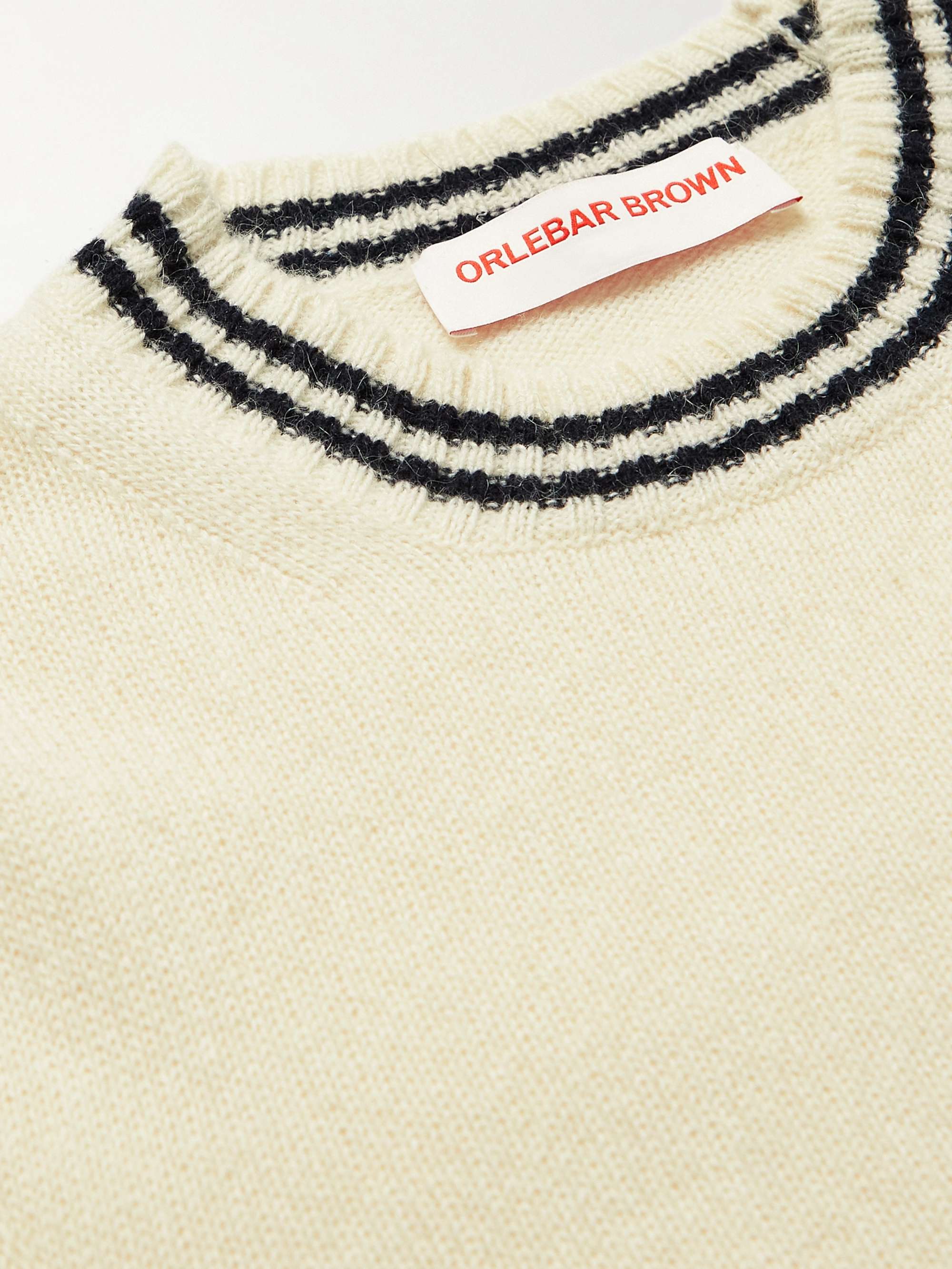 ORLEBAR BROWN Striped Alpaca-Blend Sweater