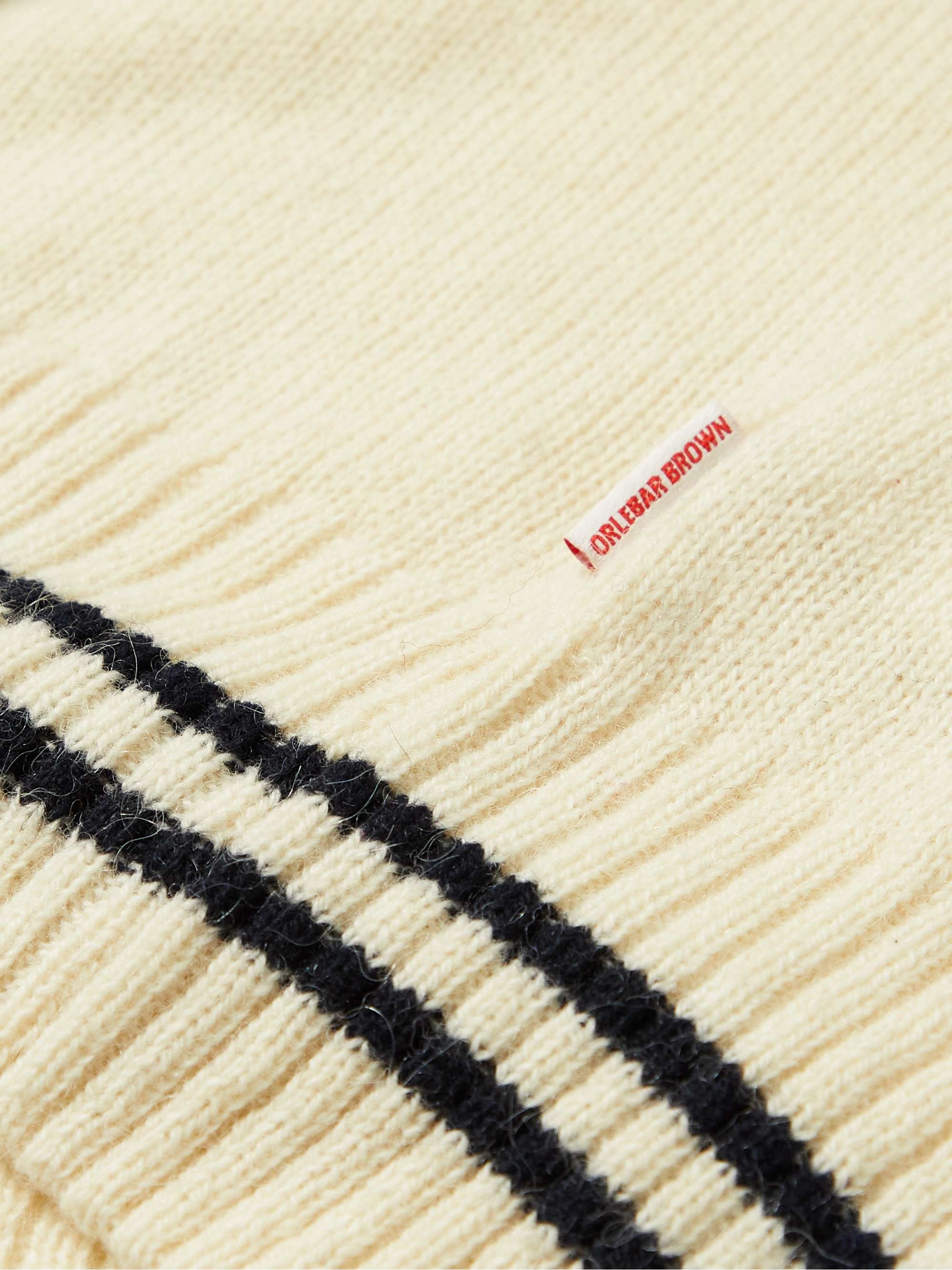 ORLEBAR BROWN Striped Alpaca-Blend Sweater