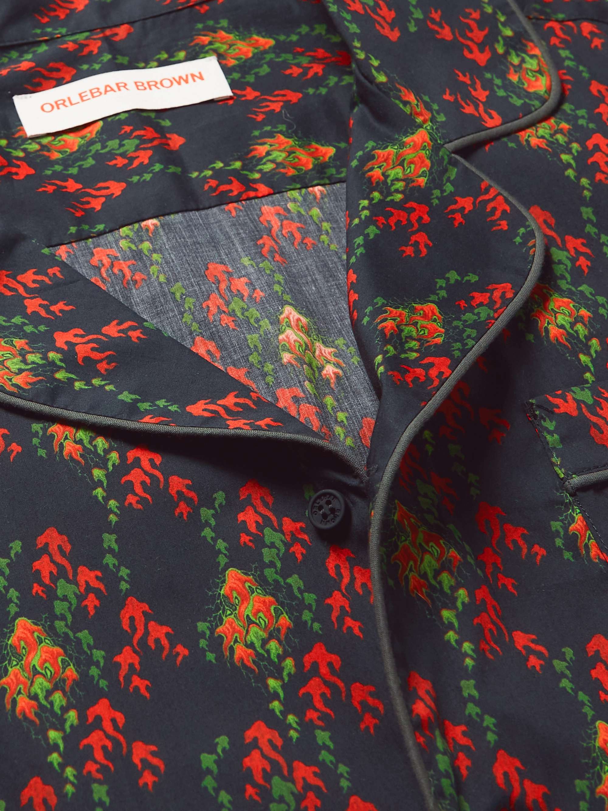 ORLEBAR BROWN Camp-Collar Printed Cotton Shirt