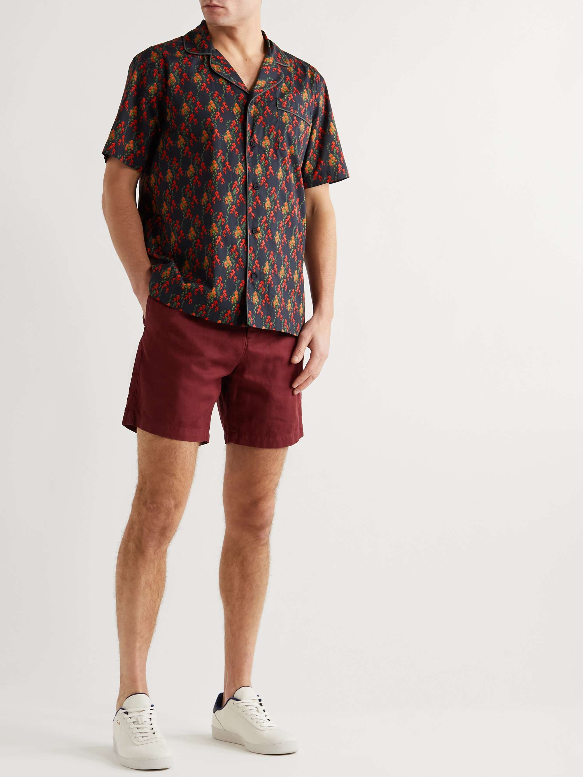 ORLEBAR BROWN Camp-Collar Printed Cotton Shirt