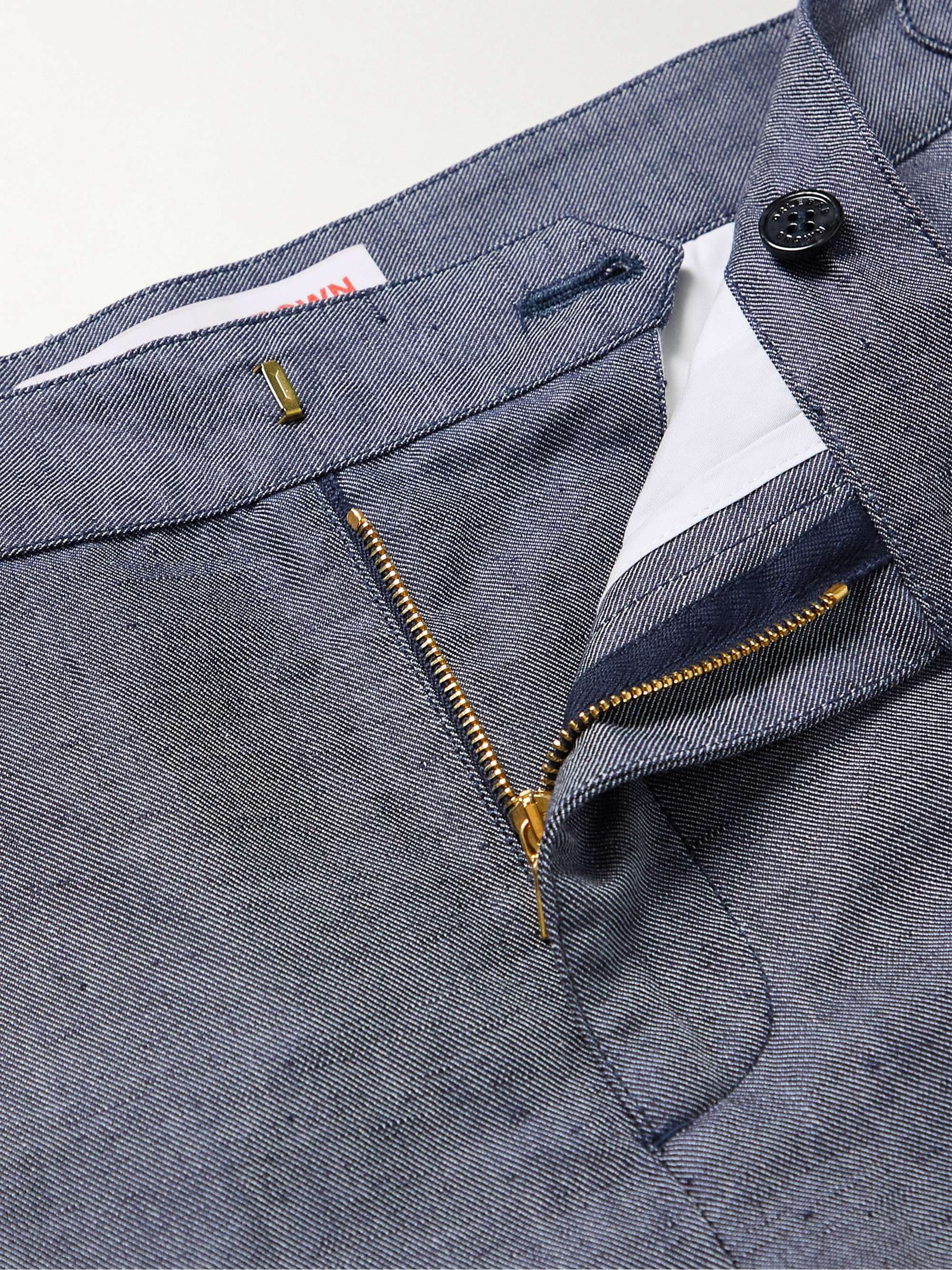 ORLEBAR BROWN Wide-Leg Linen and Cotton-Blend Shorts