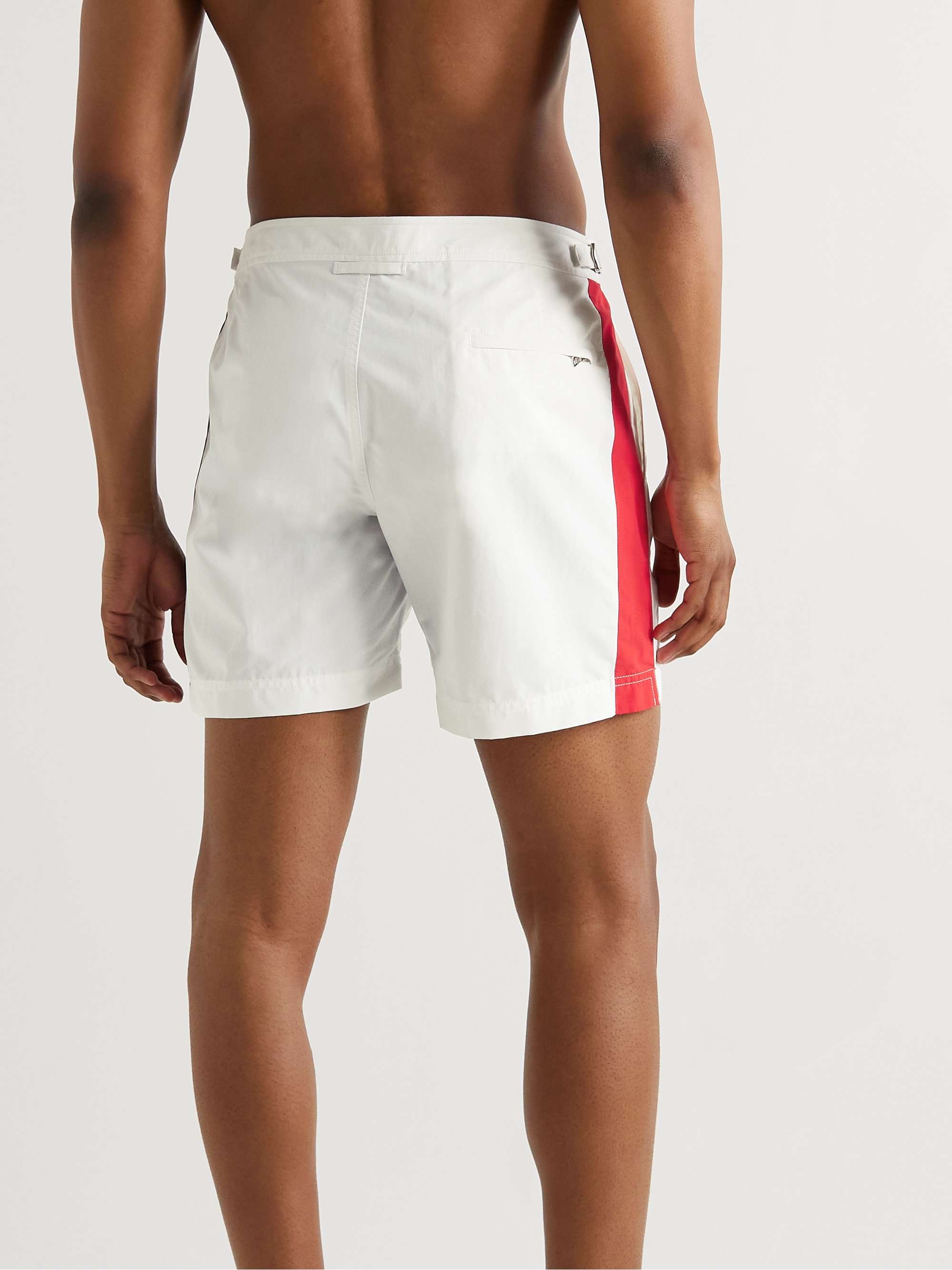 ORLEBAR BROWN Bulldog Mid-Length Striped Swim Shorts