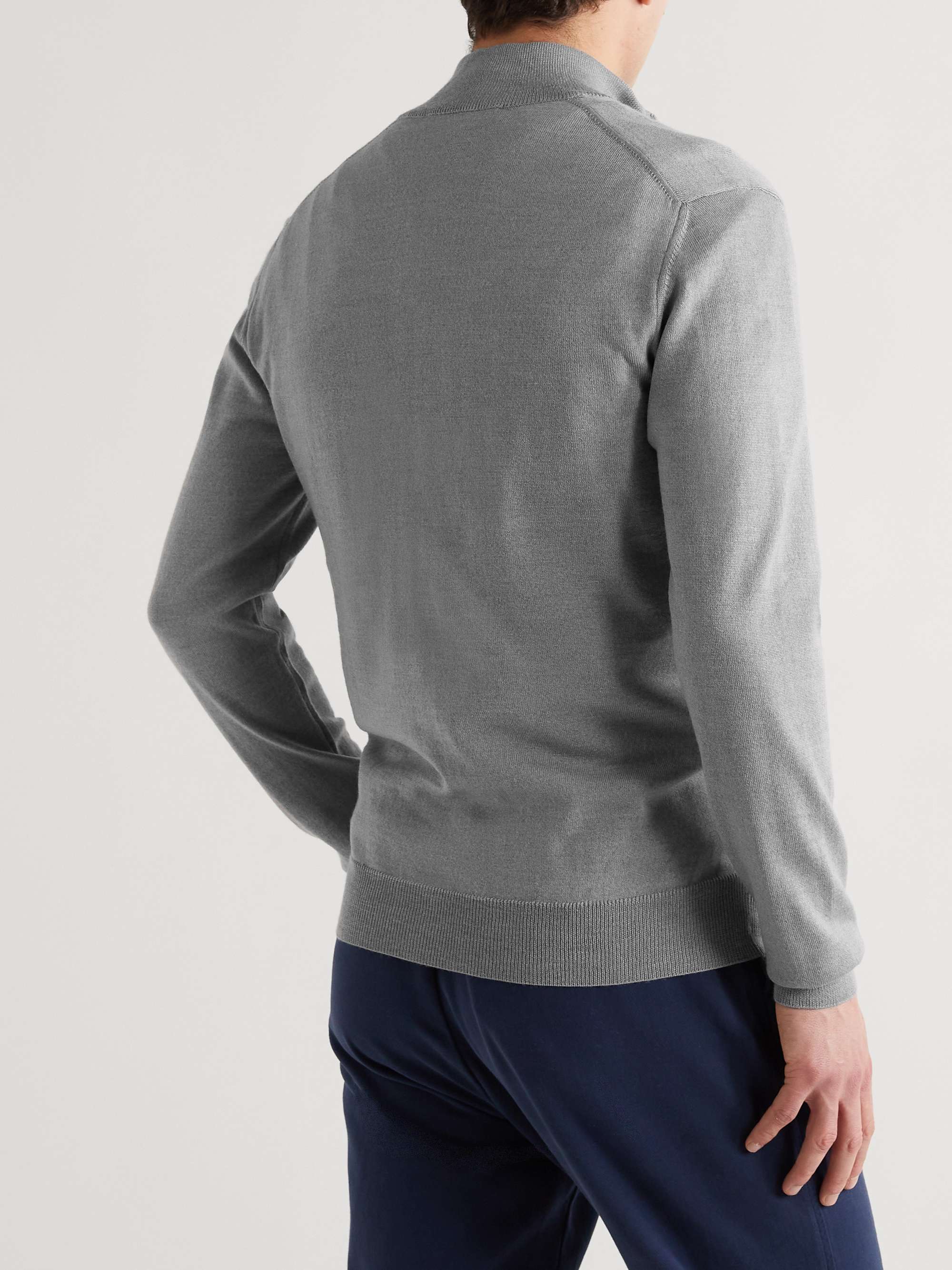 ORLEBAR BROWN Merino Wool Half-Zip Sweater