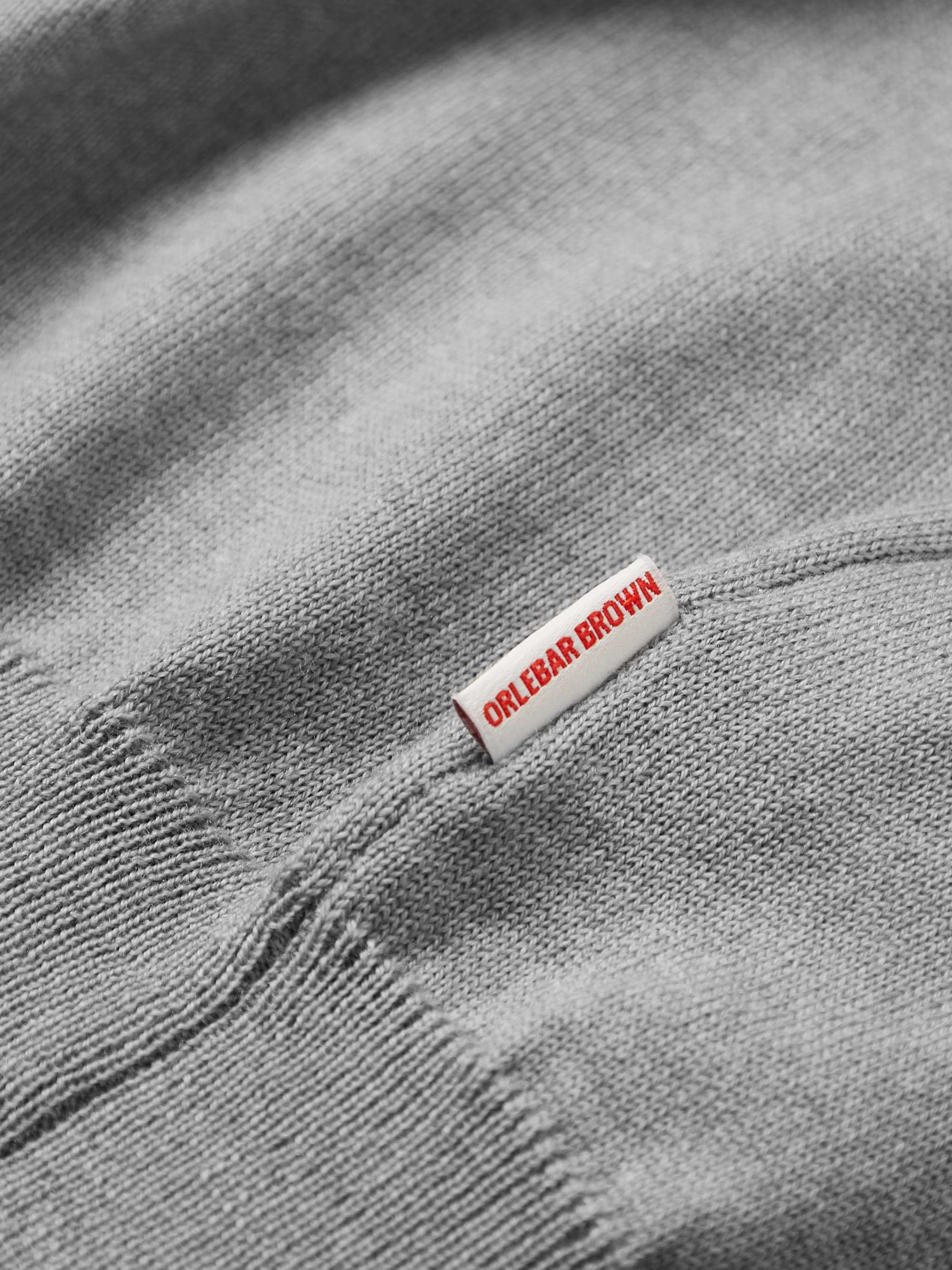 ORLEBAR BROWN Merino Wool Half-Zip Sweater