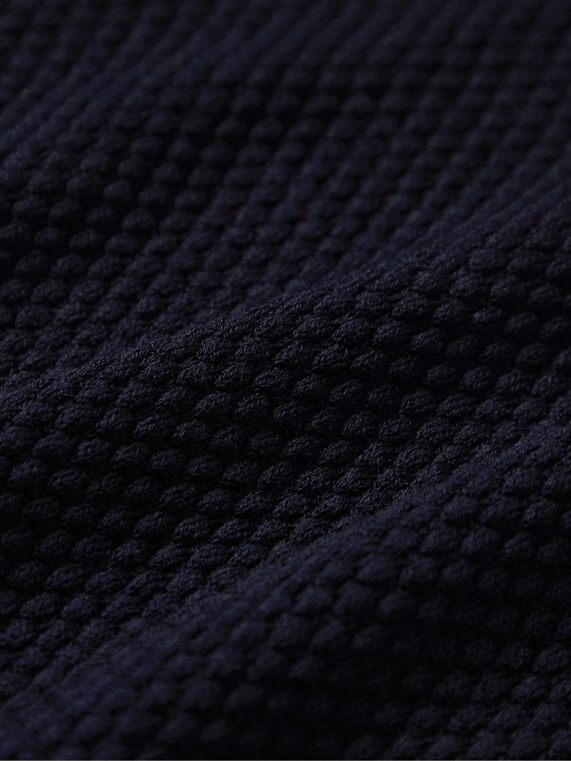 ORLEBAR BROWN Honeycomb-Knit Cotton Polo Shirt