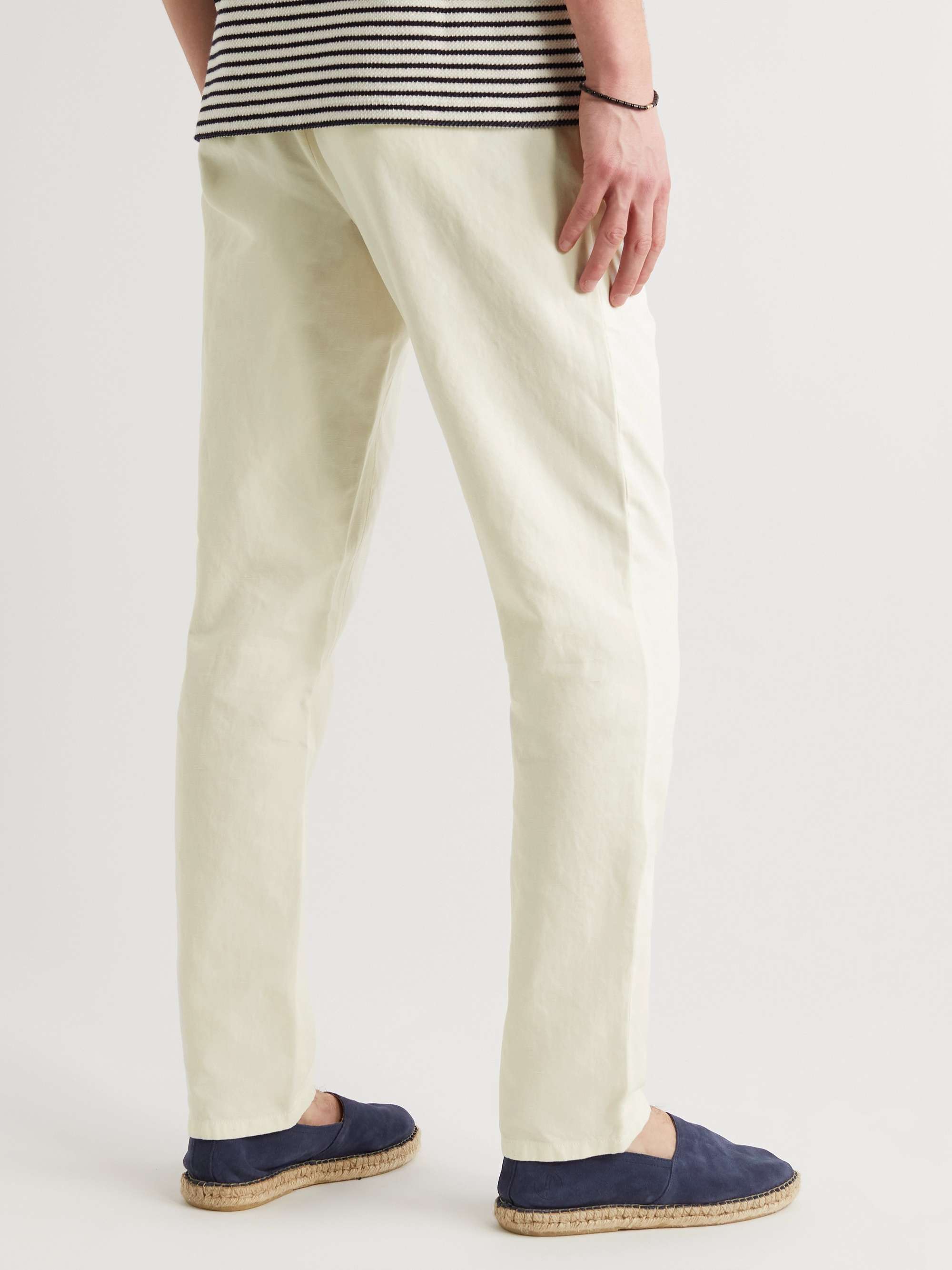 ORLEBAR BROWN Griffon Straight-Leg Cotton and Linen-Blend Trousers