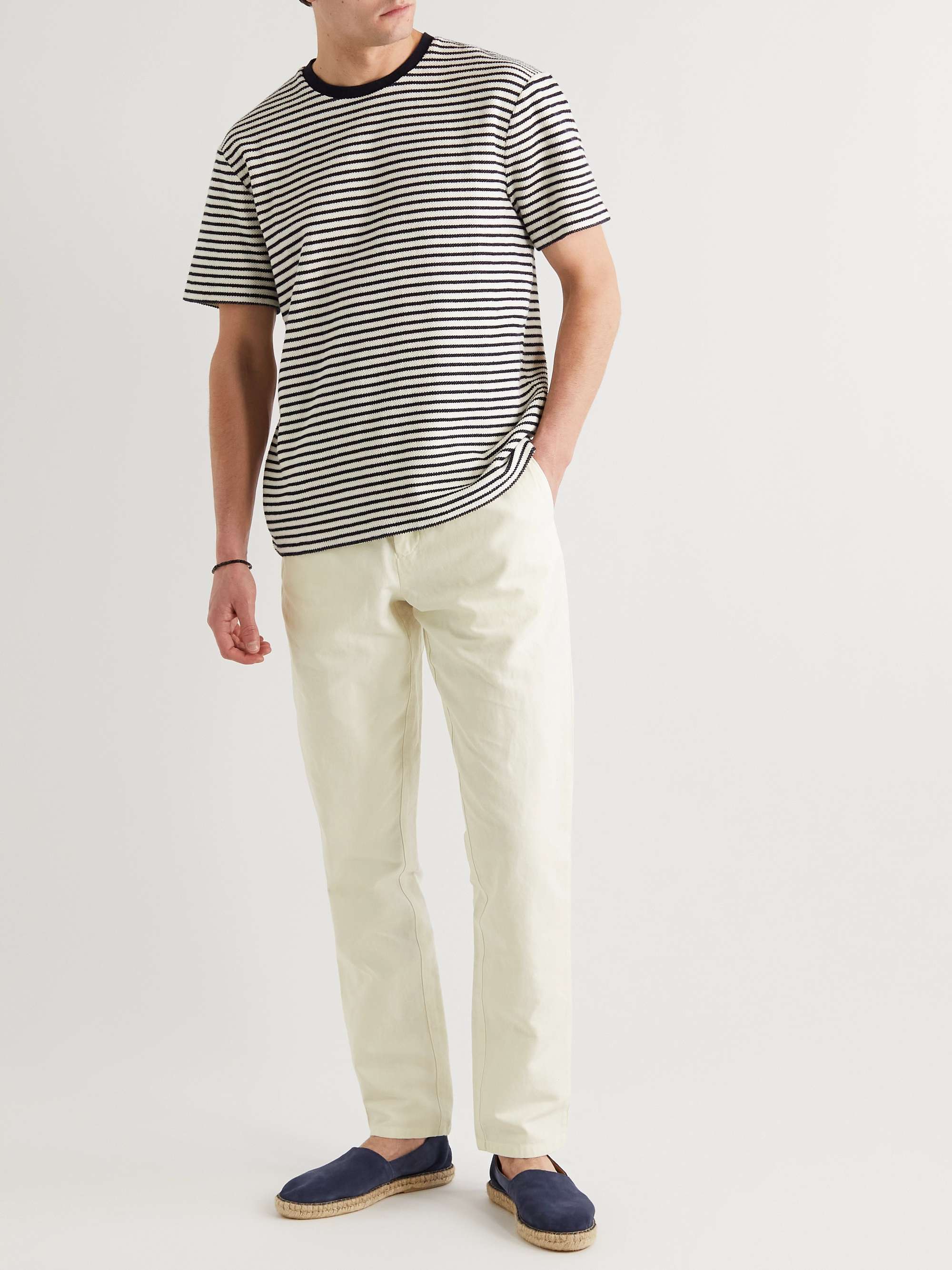 ORLEBAR BROWN Griffon Straight-Leg Cotton and Linen-Blend Trousers